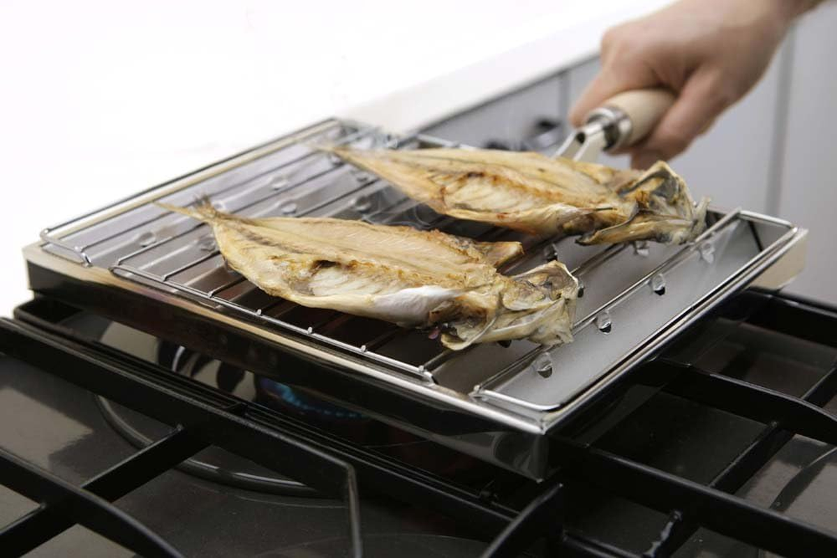 Shimomura Special Sales Aburi-Yaki, Made in Japan, Gas Fire, Grate, Extended Fire, Dried Food, Vegetables, Mochi, Seaweed, Snacks, Aburi-Yasan, 26694 image number 5