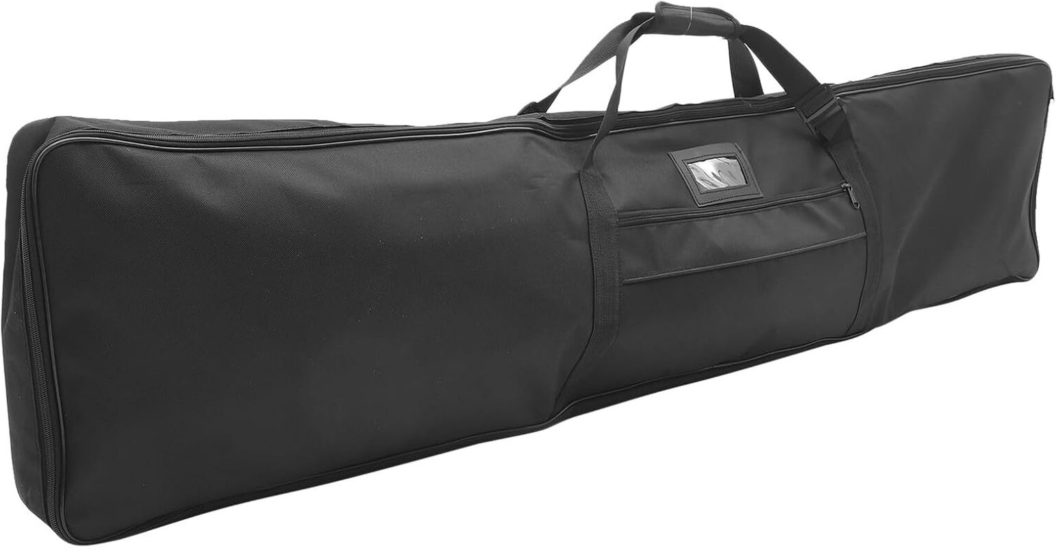 Iplusmile Large Capacity Canvas Recurve Case with Internal Strap System for Secure Storage Multifunctional Hunting Tote Bag Shoulder Pouch in Black Fade and Wear Resistant for Outdoor Use image number 6