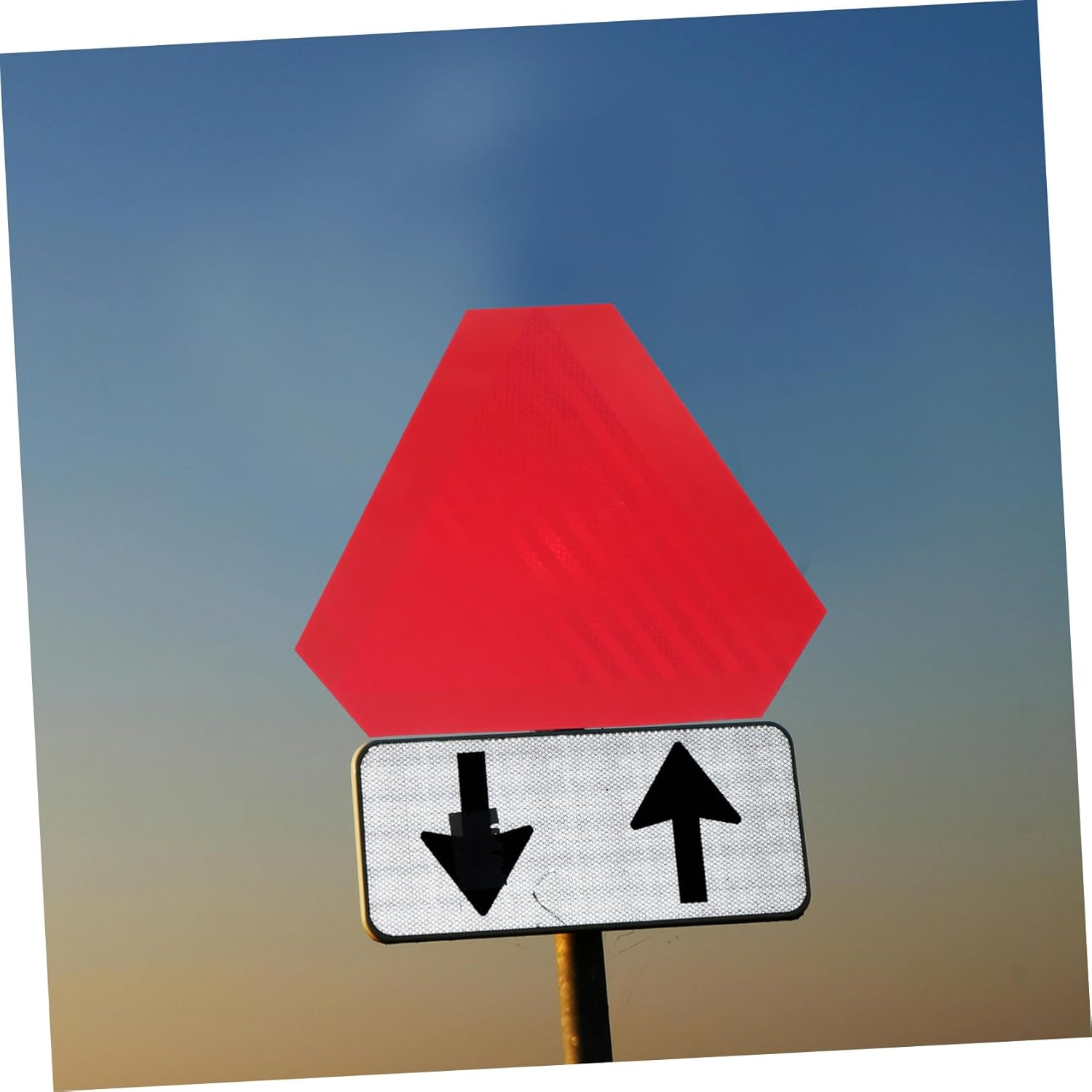 GLEAVI Golf Cart Rear Triangle Reflective Sign Pvc Material Safety Triangle Road Sign image number 5