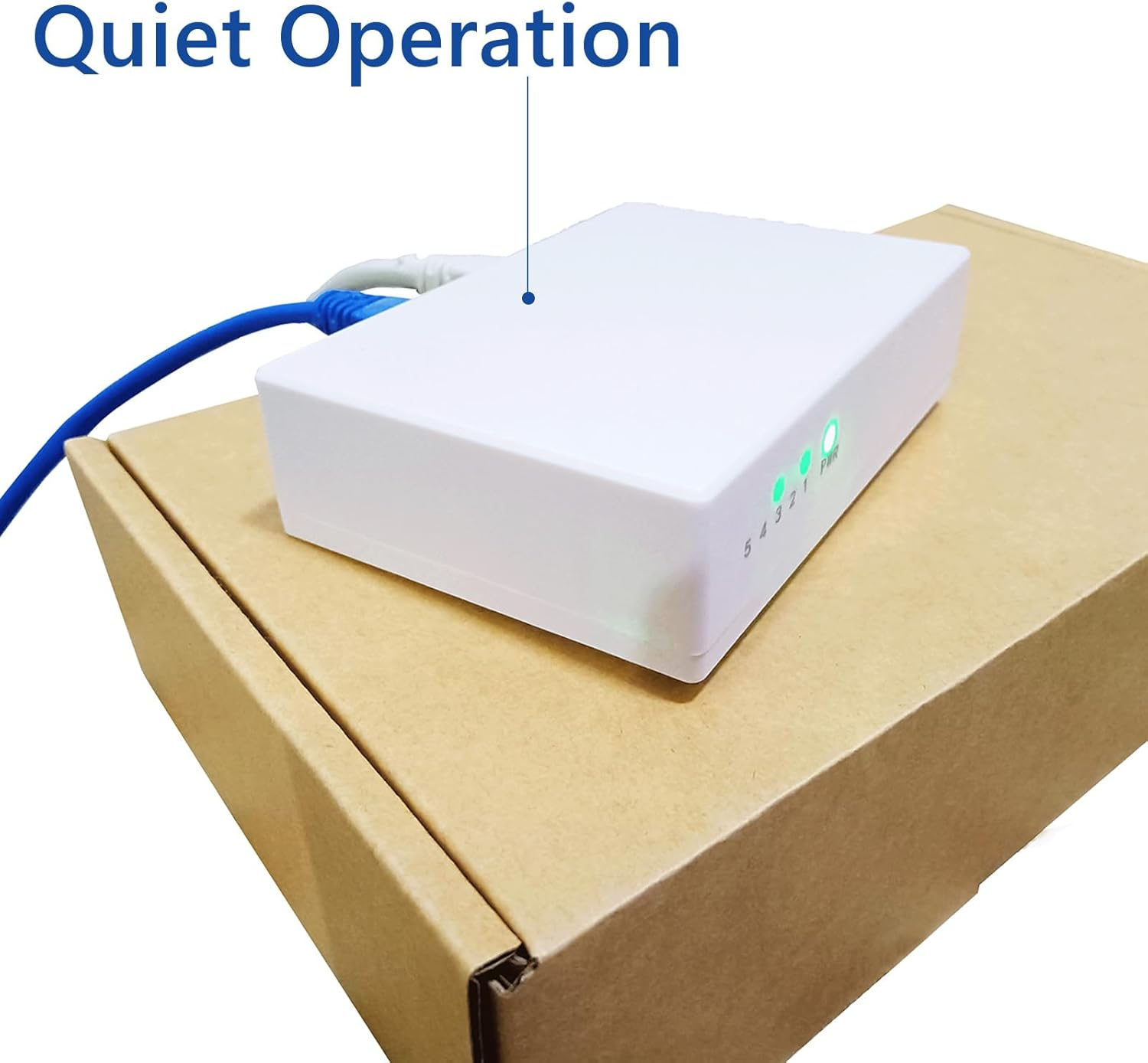 5-Port Gigabit Desktop Switch, Plastic Case, 10/100/1000Mbps, Networking Switch, Auto-Negotiation, Plug and Play, Easy Use (JM-G0401G)