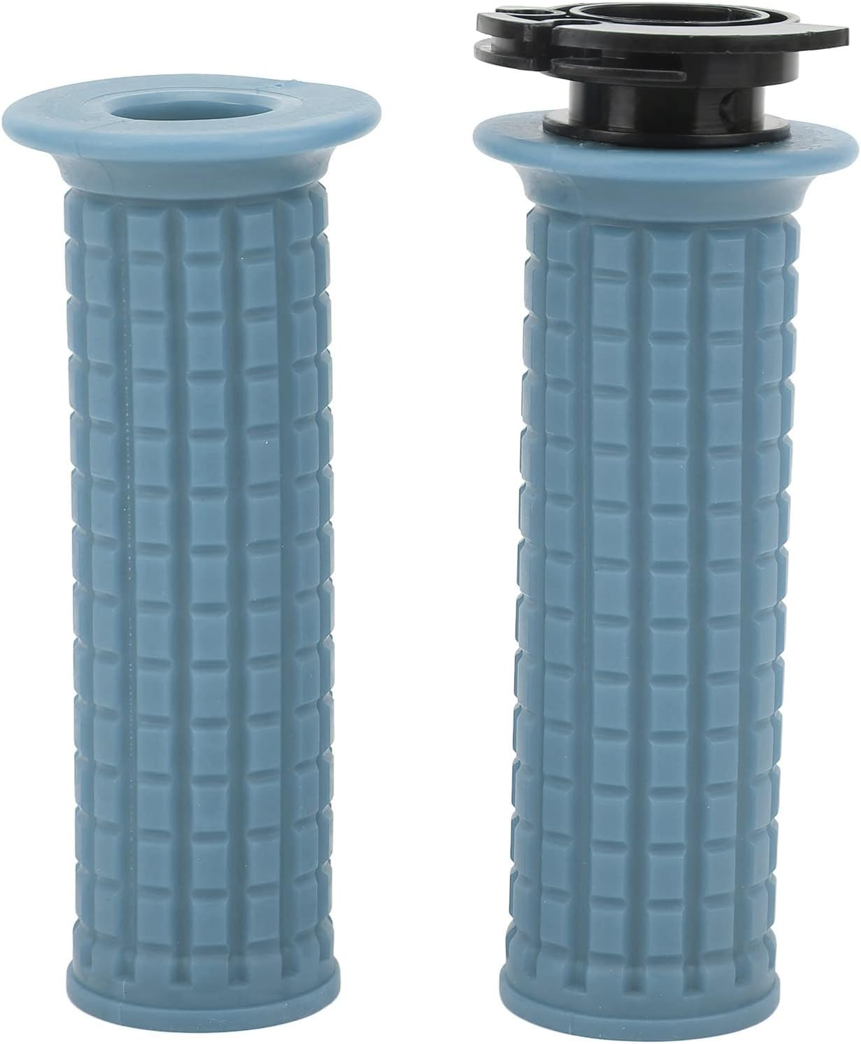 Motorcycle Handlebar Grips, Silicone Left Right Wear Resistant 22Mm Comfort Throttle Grips Direct Replacement for GY6 50Cc 80Cc 125Cc 150Cc (Blue) image number 3