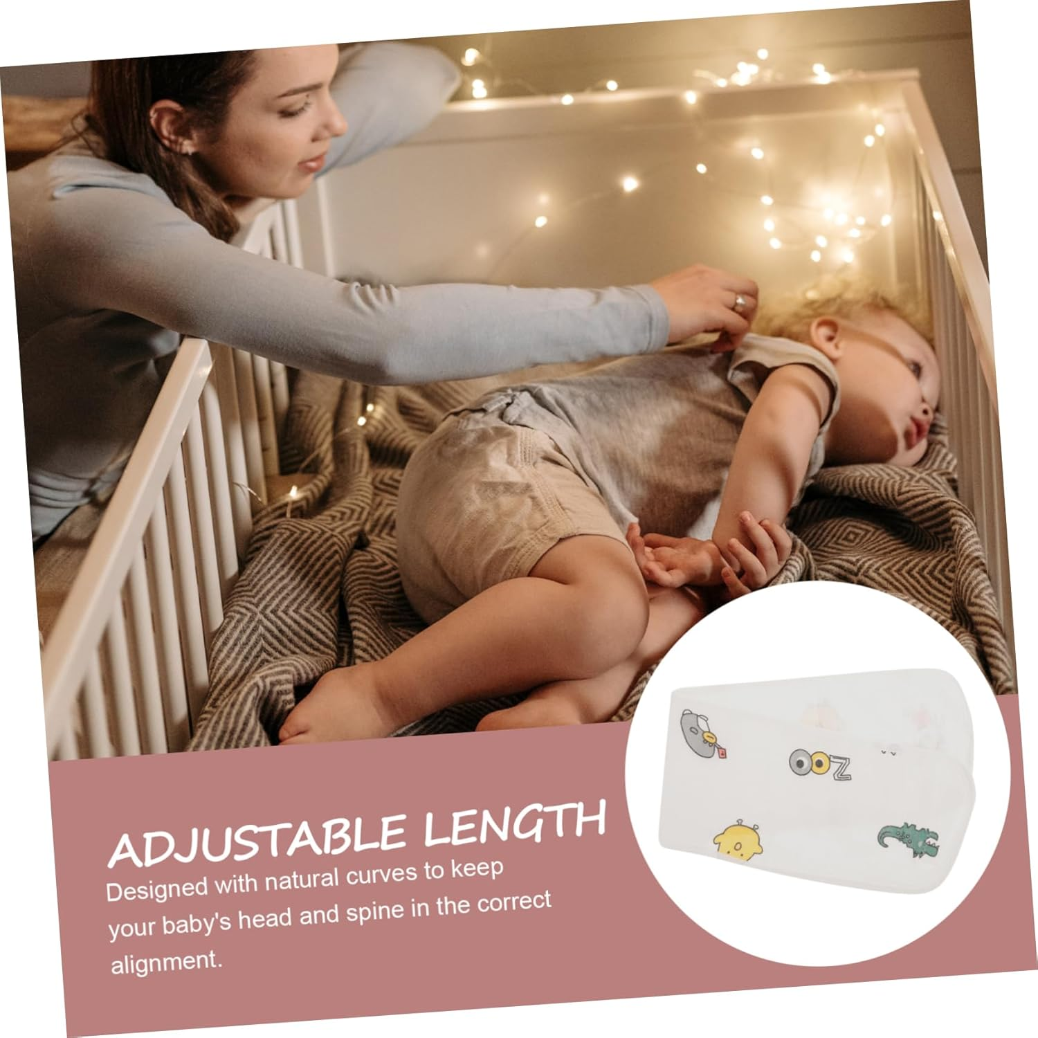 Cotton Baby Bellyband Infant Belly Wrap Toddler Navel Belt Soft Breathable Newborn Belly Band for Colic Relief and Comfort image number 2