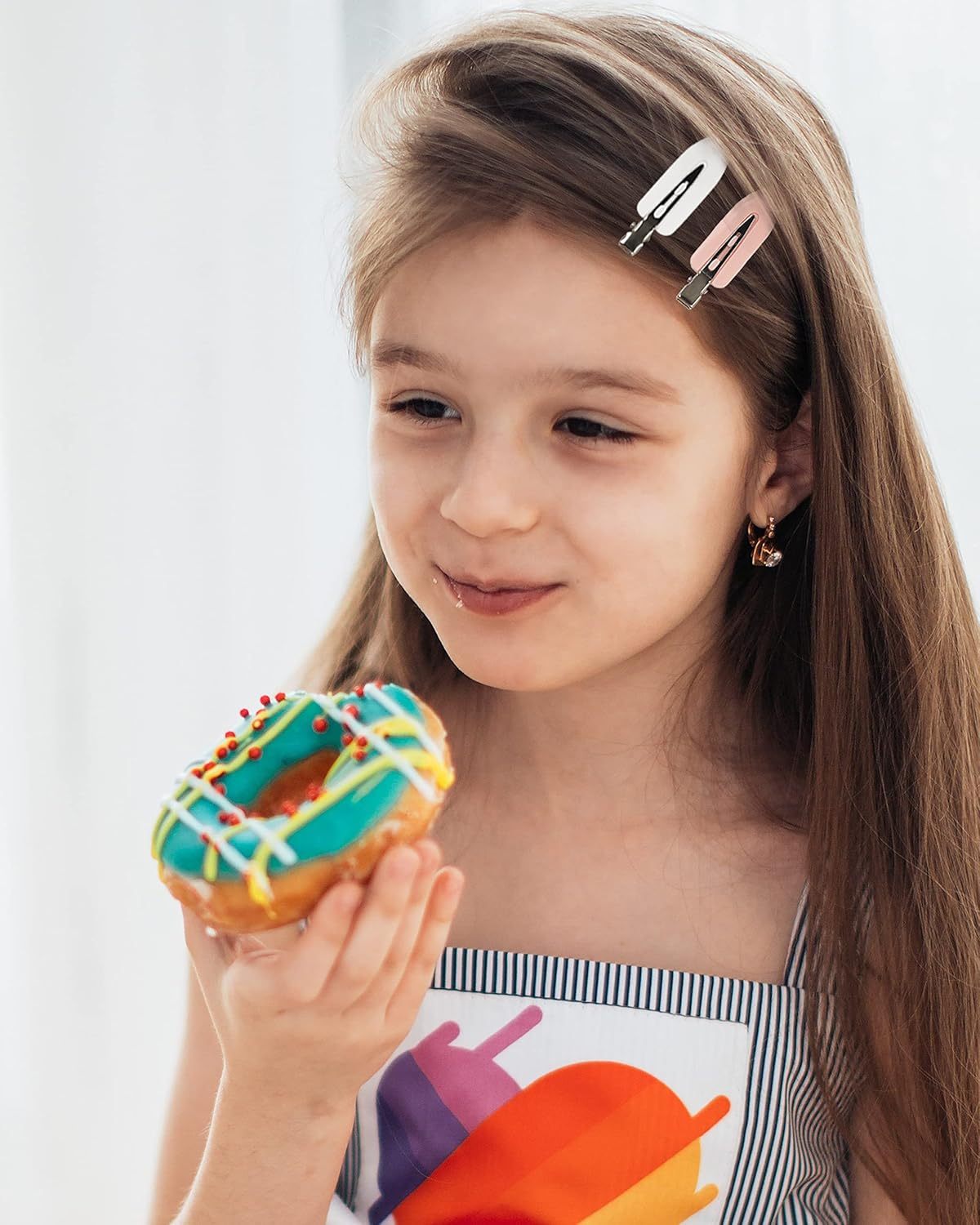 No Crease Hair Clips, 60 Pcs 2.3In Duck Billed Clips for Hair Sectioning and Styling (6 Colors)