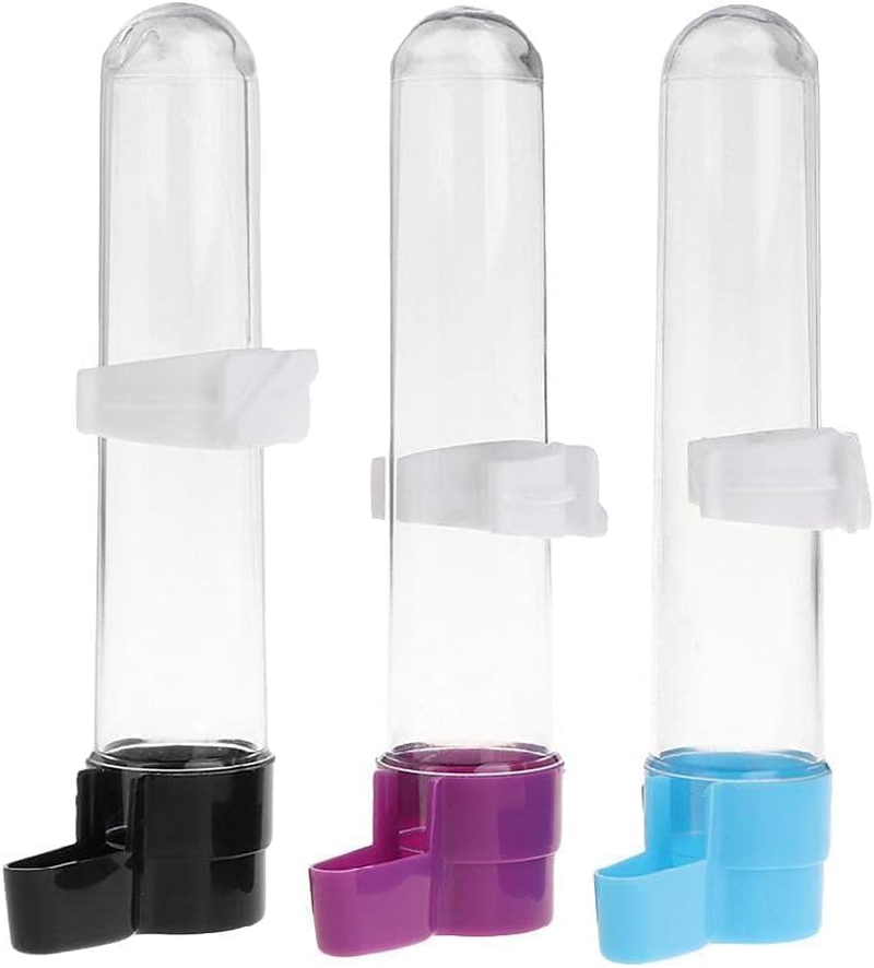 1Pc Parakeet Water Dispenser Hanging Plastic Automatic Feeder for Cage No Spill Food Container for Small Medium Birds Parrot Toys African Grey for Small Parrots Conure Macaw Parrot Toys(Random Color) image number 4