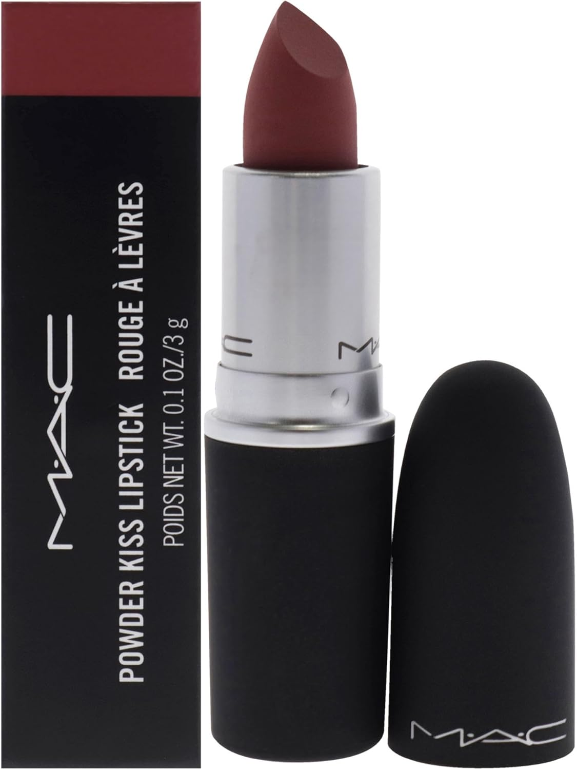 MAC Powder Kiss Lipstick, Brickthrough, 3 G