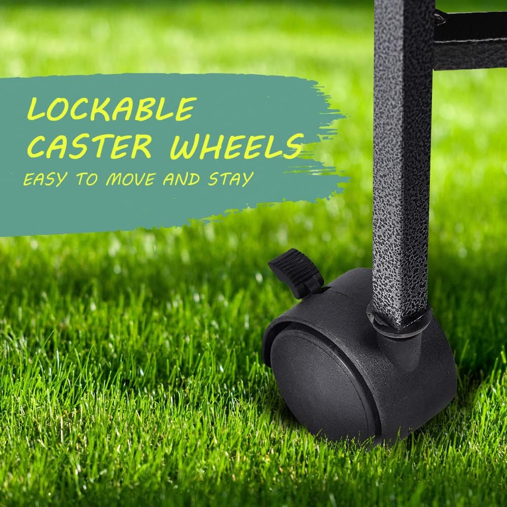 Taily Bird Cage Stand-Alone Aviary Large Bird Cages Travel Stand Budgie Parrot Birdcage with Removable Tray 85Cm Black image number 5