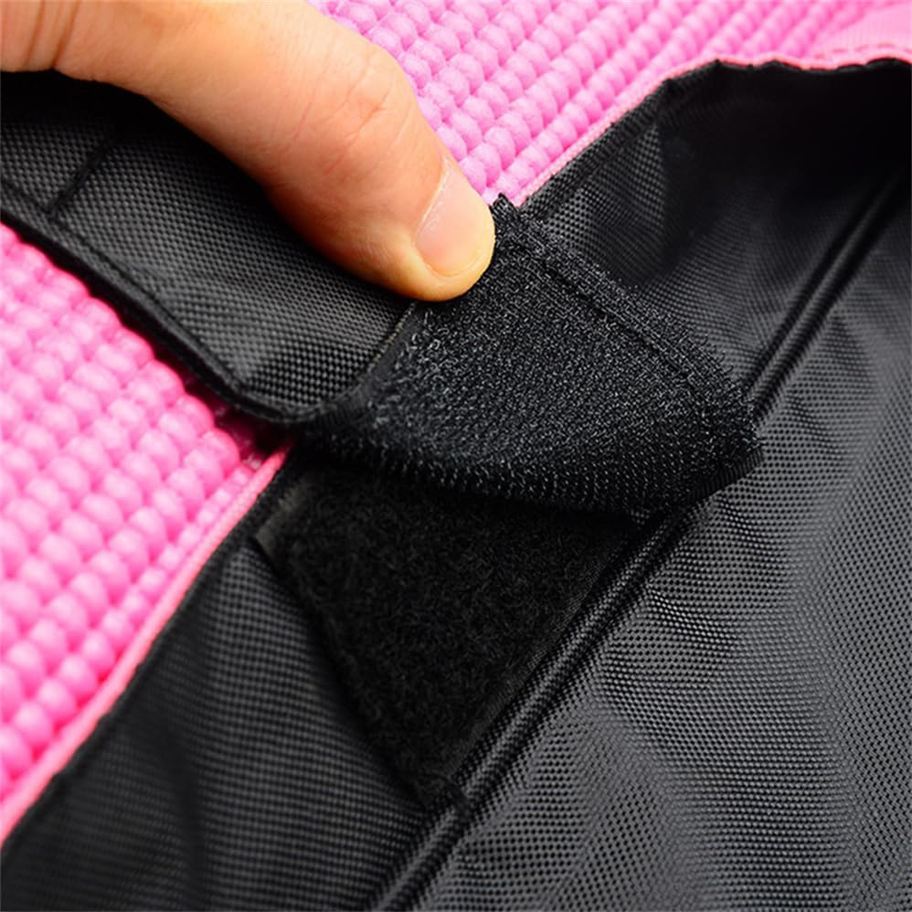 Large Capacity Yoga Bag with Yoga Mat Strap, Fitness Bag, Sports Bag, Travel Bag, Outdoor Handbag; a Handbag Suitable for Travel, Beach, Work, and Sports -Rose Red image number 6