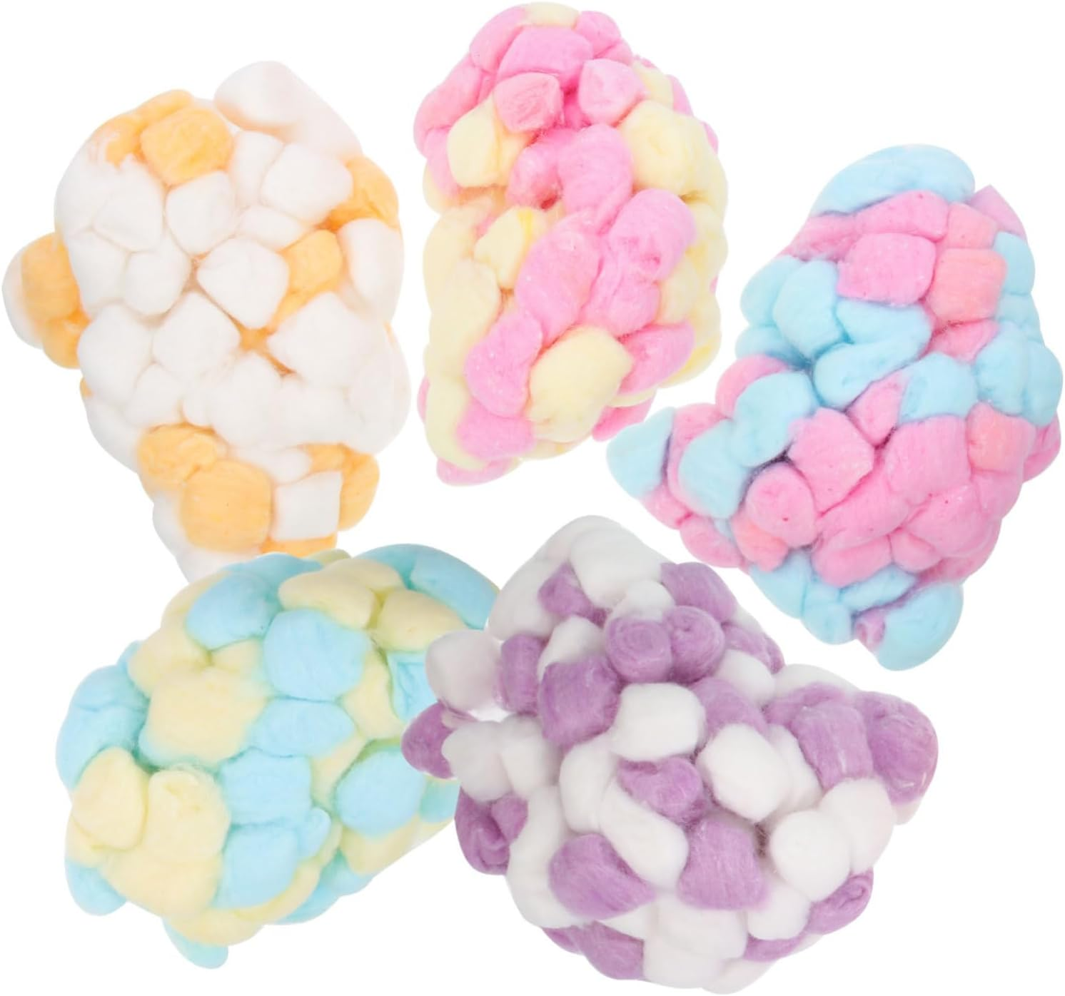 SHINEOFI 500Pcs Colored Cotton Balls Pom Poms for Crafts DIY Accessories Small Craft Balls in for Handmade Projects and Boys and Girls Activities image number 3