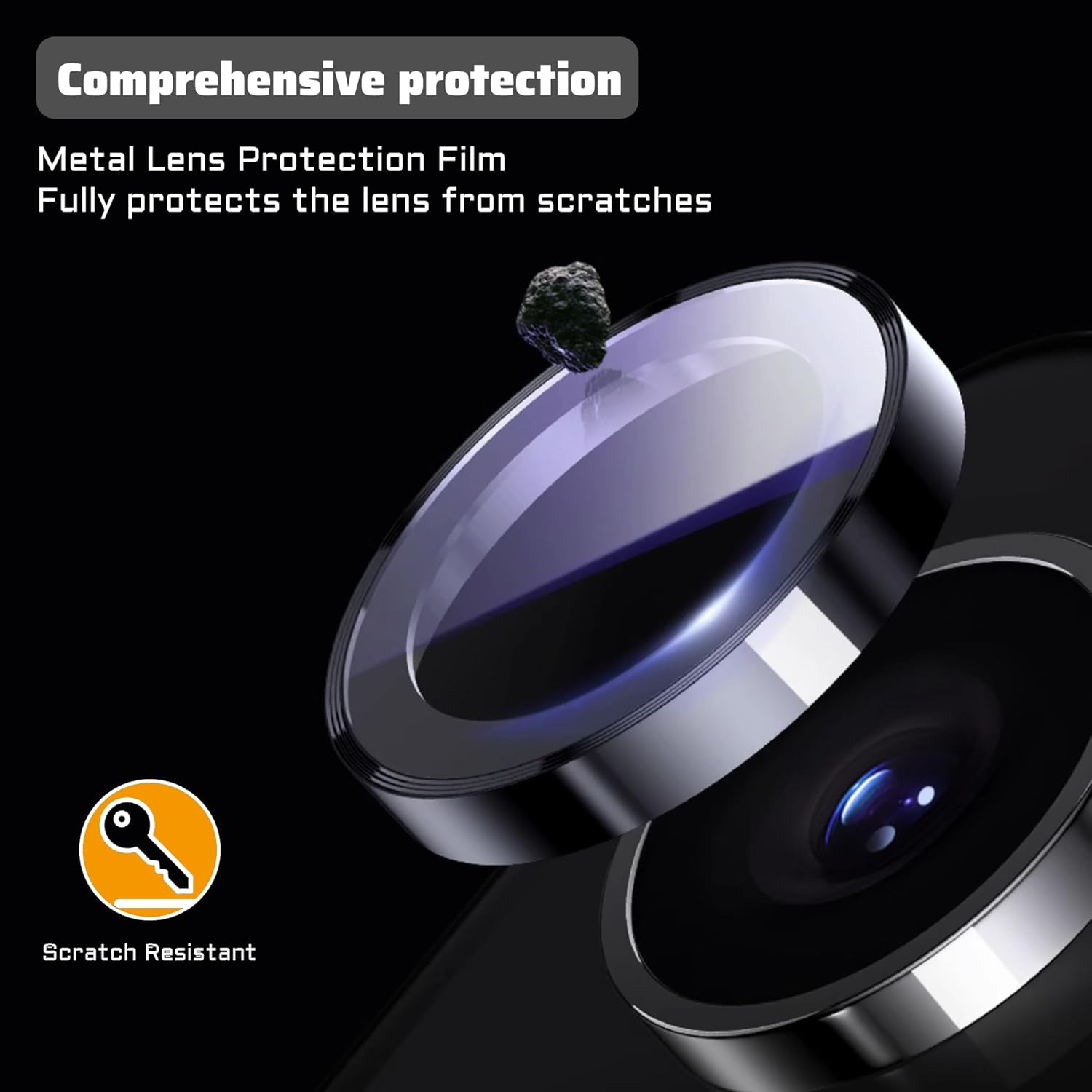 Lemxiee 4 Pack Tempered Glass Lens Protection Film for Samsung Galaxy Tab A11 & A9 8.7" HD Protection Camera Lens Protector - Samsung Galaxy Tab A11 Plus image number 2