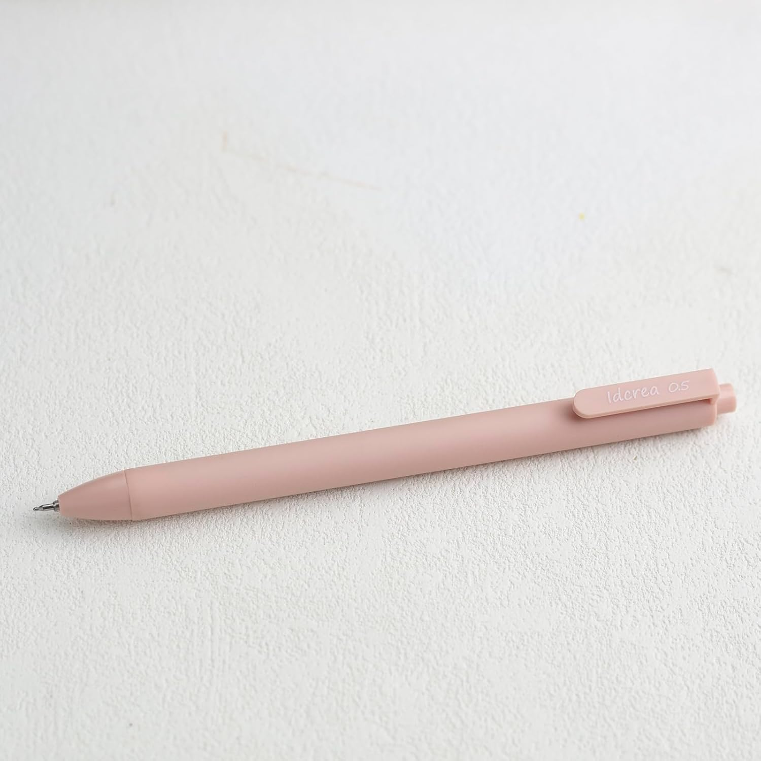 Idcrea Gel Ink Retractable Pens, 0.5Mm Fine Point, Black Ink, Molandi Soft Touch, 6 Pack image number 2