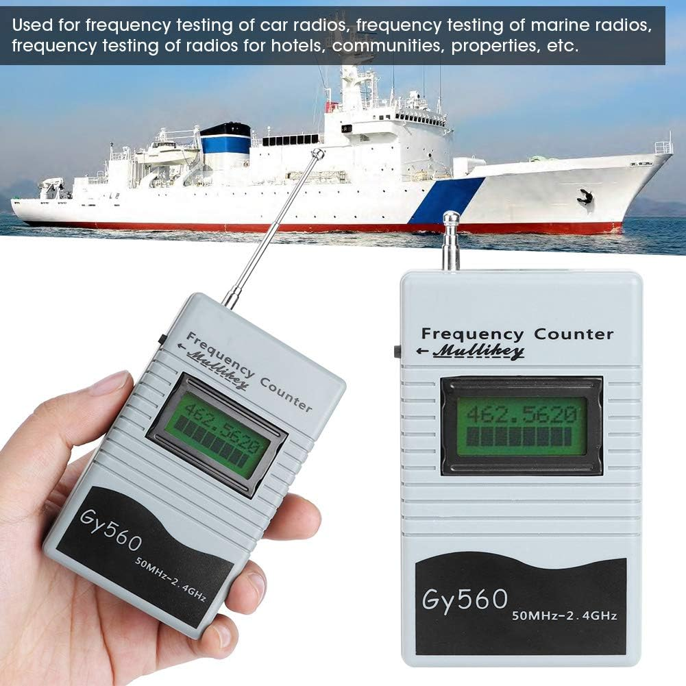 Xtevu GY560 Portable Frequency Counter - 50Mhz to 2.4Ghz Radio Frequency Measuring Tool - for Automotive, Boating, Two-Way Radio Frequency Measurement, Portable Frequency Measuring Device image number 2
