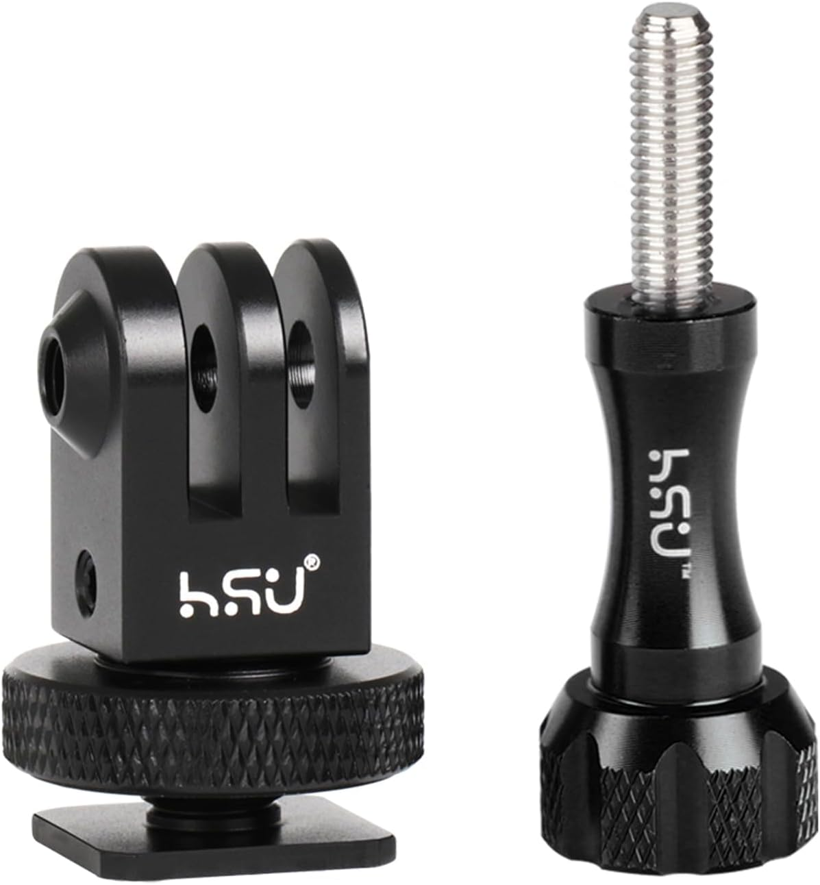 HSU Aluminum Alloy Cold Shoe Adapter for Gopro, Tripod Mount Adapter for Hero 11/10/9/8/7/6/5/4/3 Action Cameras image number 4