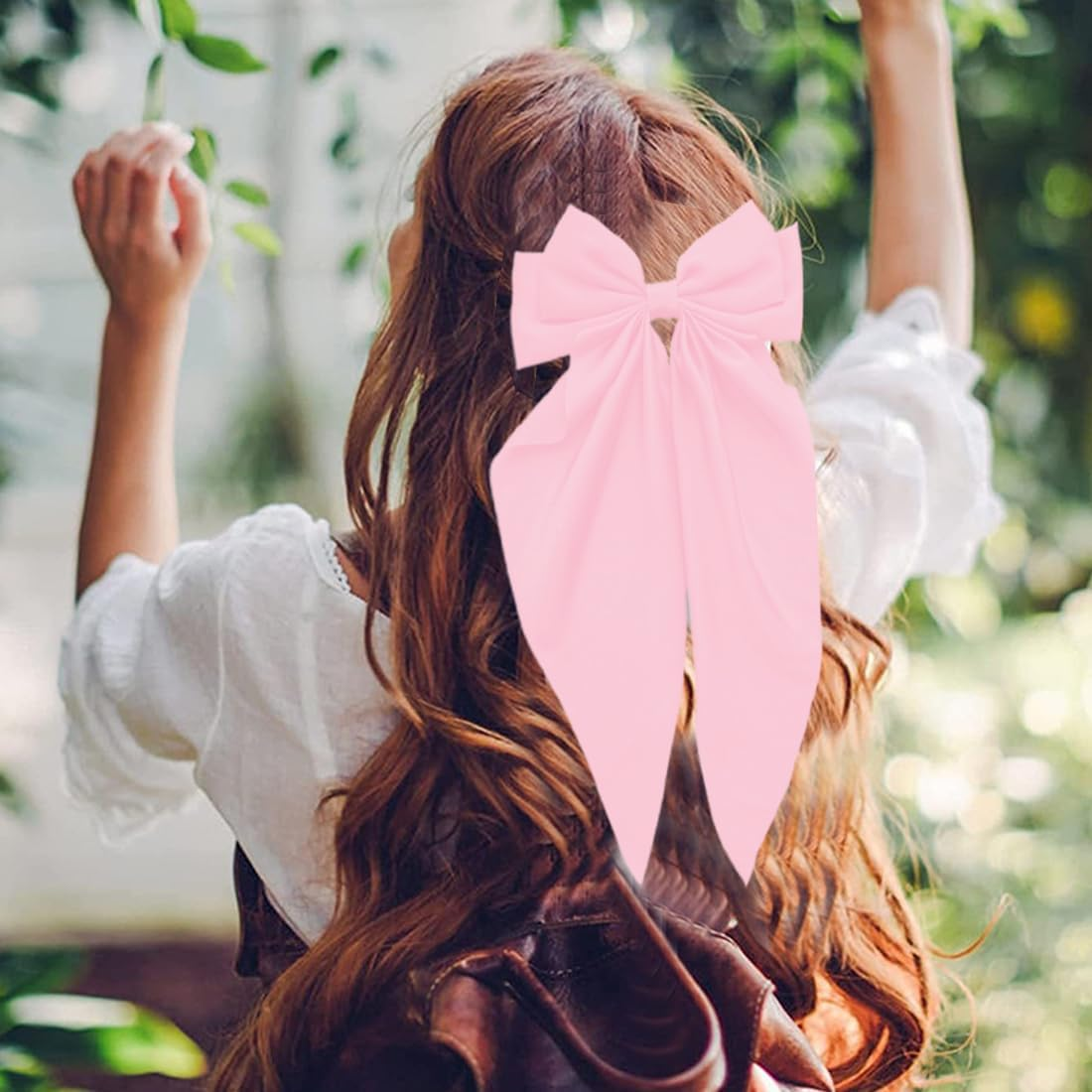 WUSJCOF 4Pcs Women Hair Bows French Big Bow Bow Hair Clip Hair Clips for Women image number 5