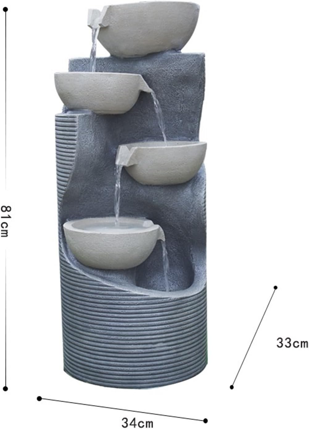 Outdoor Fountain Water Decoration, Fountain, Balcony Garden Outdoor Home Floor Circulating Landscape(S) image number 3