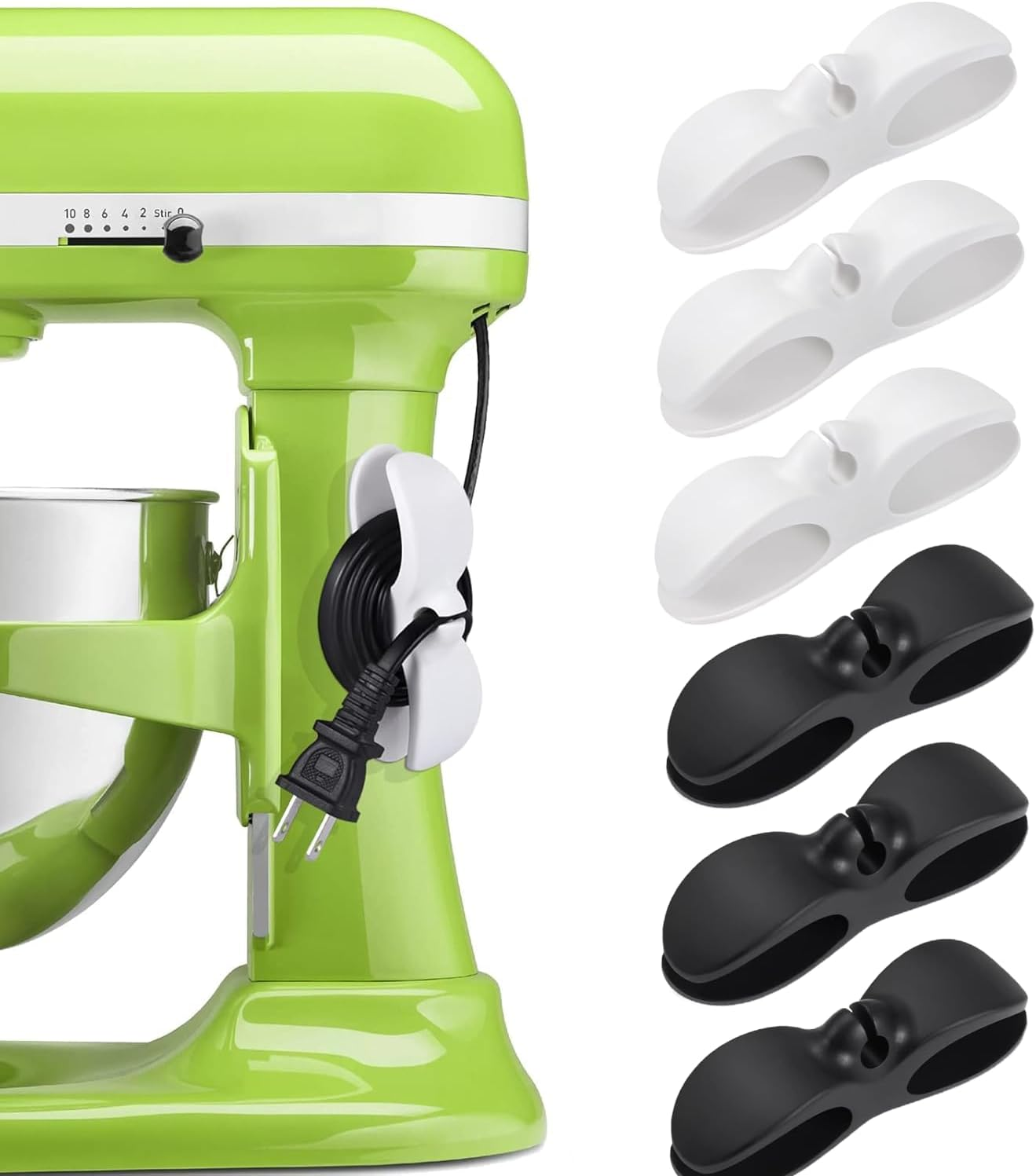 Cord Organizer for Appliances 6PCS Kitchen Appliance Cord Winder Cable Organizer Holder Wrapper for Pressure Cooker Mixer Blender Coffee Maker Air Fryer image number 4