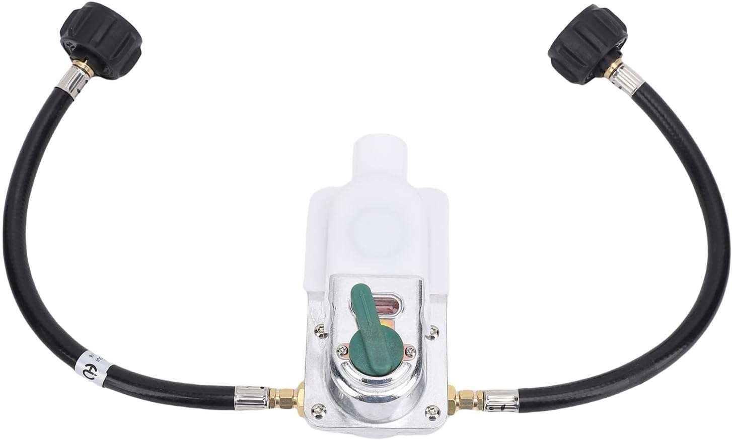 2 Stage Auto Changeover RV Gas Regulator with 12 Inch Pigtail Hose 250PSI 287500BTU for Trailers, Dual Stage Pressure Regulation, Automatic Switch Feature, Metal and Rubber image number 4