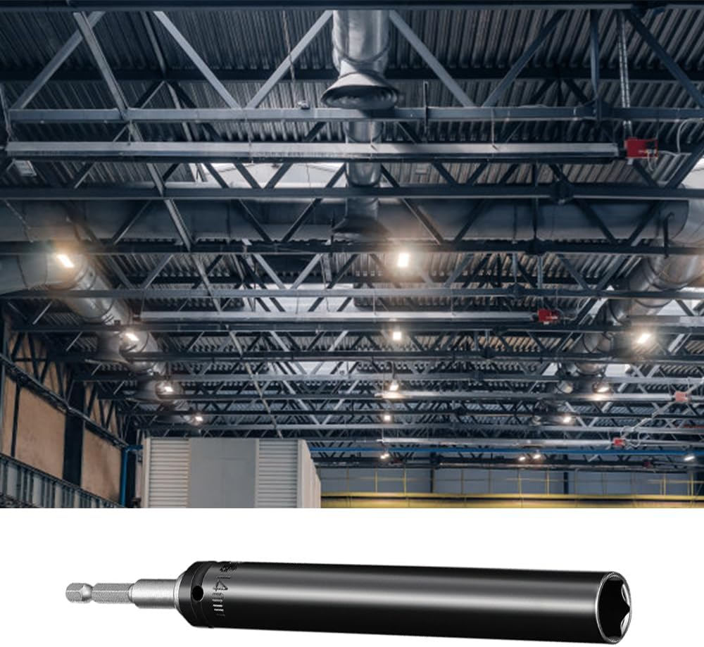 1PCS Power Nut Driver, Impact Nut Driver Set with Hex Shank, Hex Nut Driver Set, Nut Runner Hollow Socket, Fit Long Bolts and Ductwork for Overhead Fastening Applications Operations image number 1