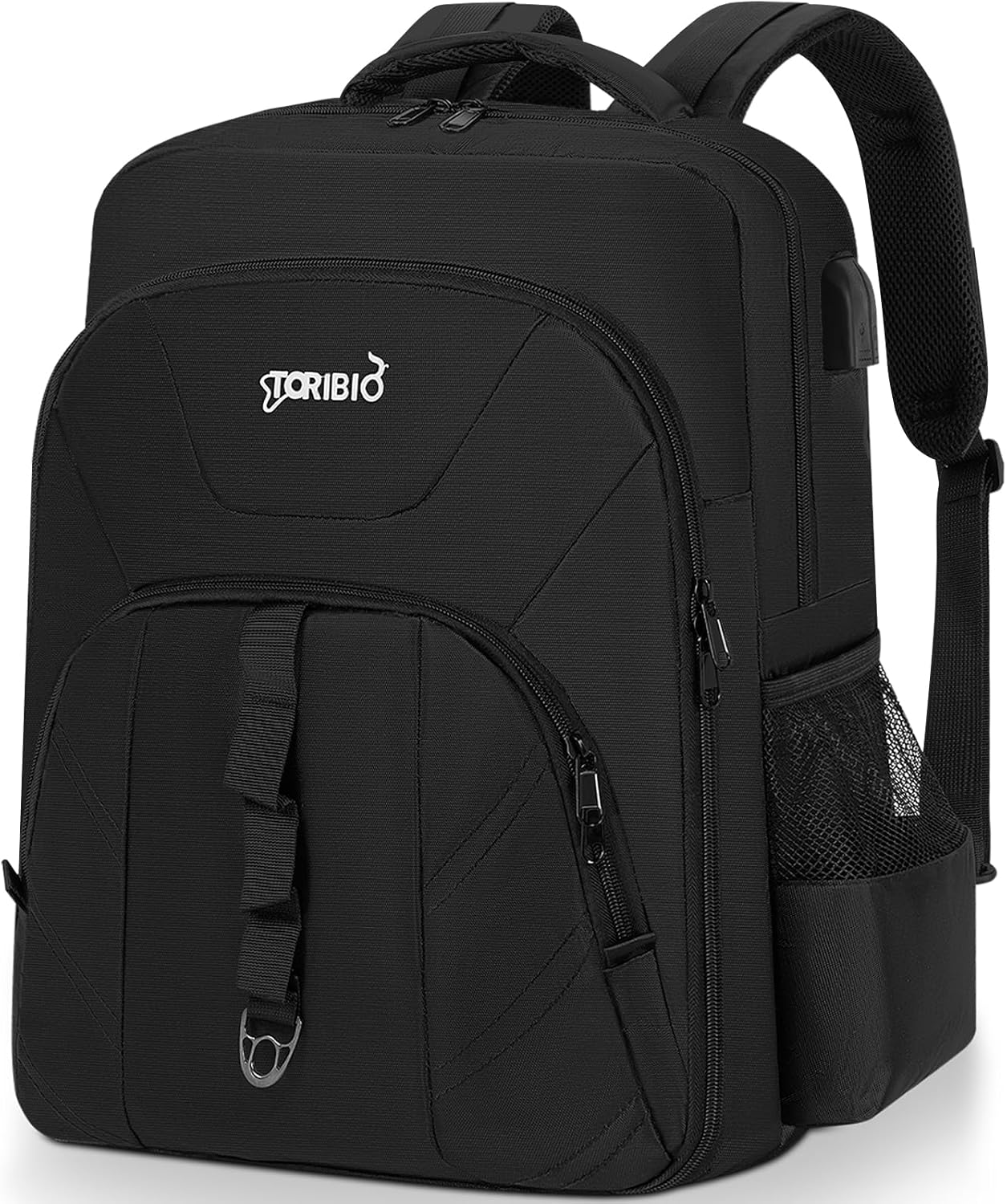 TORIBIO Barber Supplies Bag Backpack for Clippers and Supplies,Portable Barber Clipper Bags for Men,Large Hairstylist Travel Bag for Barber Tools