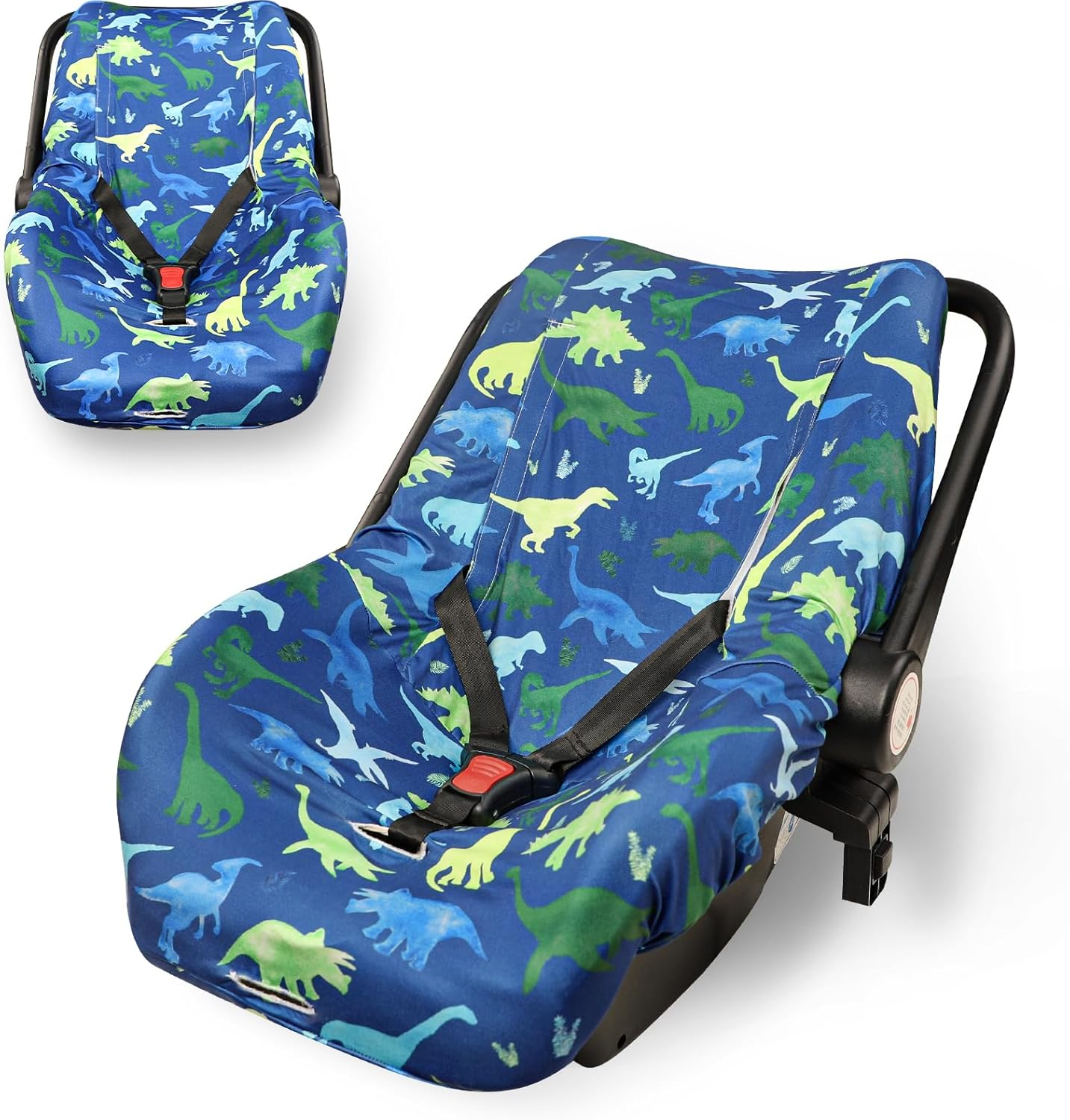 Baby Car Seat Cover Liner, Infant Carseat Cover Liner and Protection for Boys Girls, Universal Fit Car Seat Protective Cover,Soft & Comfortable,Machine Washable,Gray Elephant