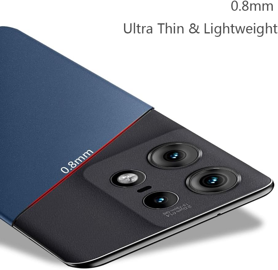 Bastmei Case for Motorola Moto Edge 50 Pro, Ultralight Ultra Thin Scratch-Resistant Non-Slip Camera Protection Matte Texture Hard PC Mobile Phone Case Cover for Motorola Edge50 Pro 6.7 Inch (Blue) image number 3