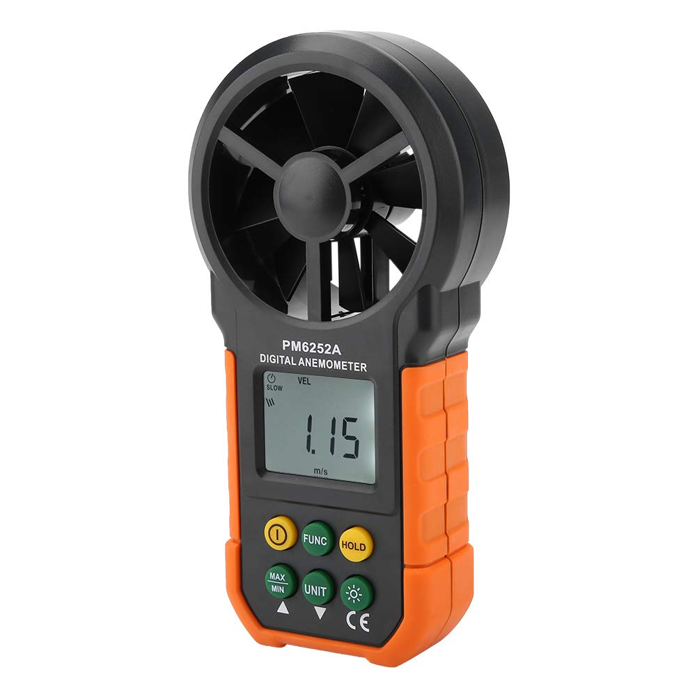 High Exactness PEAKMETER PM6252A Digital Wind Speed Meter Air Volume Measuring Anemometer Portable Wind image number 5