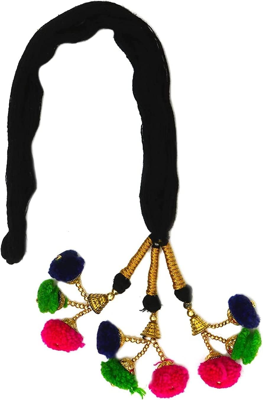 Export Quality Hair Extension for Hair/Women'S Paranda, Choti/Parandi Traditional Hair Accessory Braid Tassles/ (Multi Color)