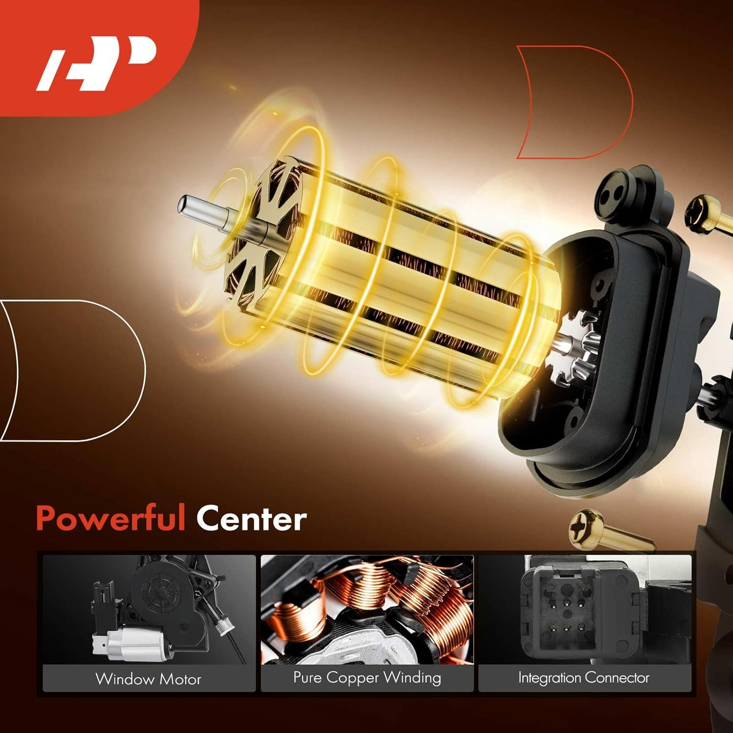 A-Premium Electric Power Window Regulator with Motor Compatible with Mazda CX-7 2007-2012 Front Right