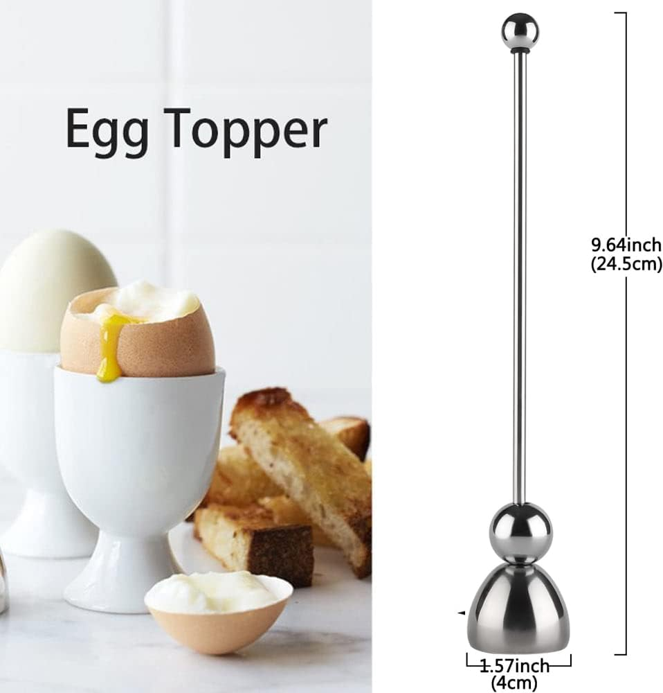 Stainless Steel Egg Shell Opener, Egg Cracker Tool for Soft and Hard Boiled Eggs image number 5