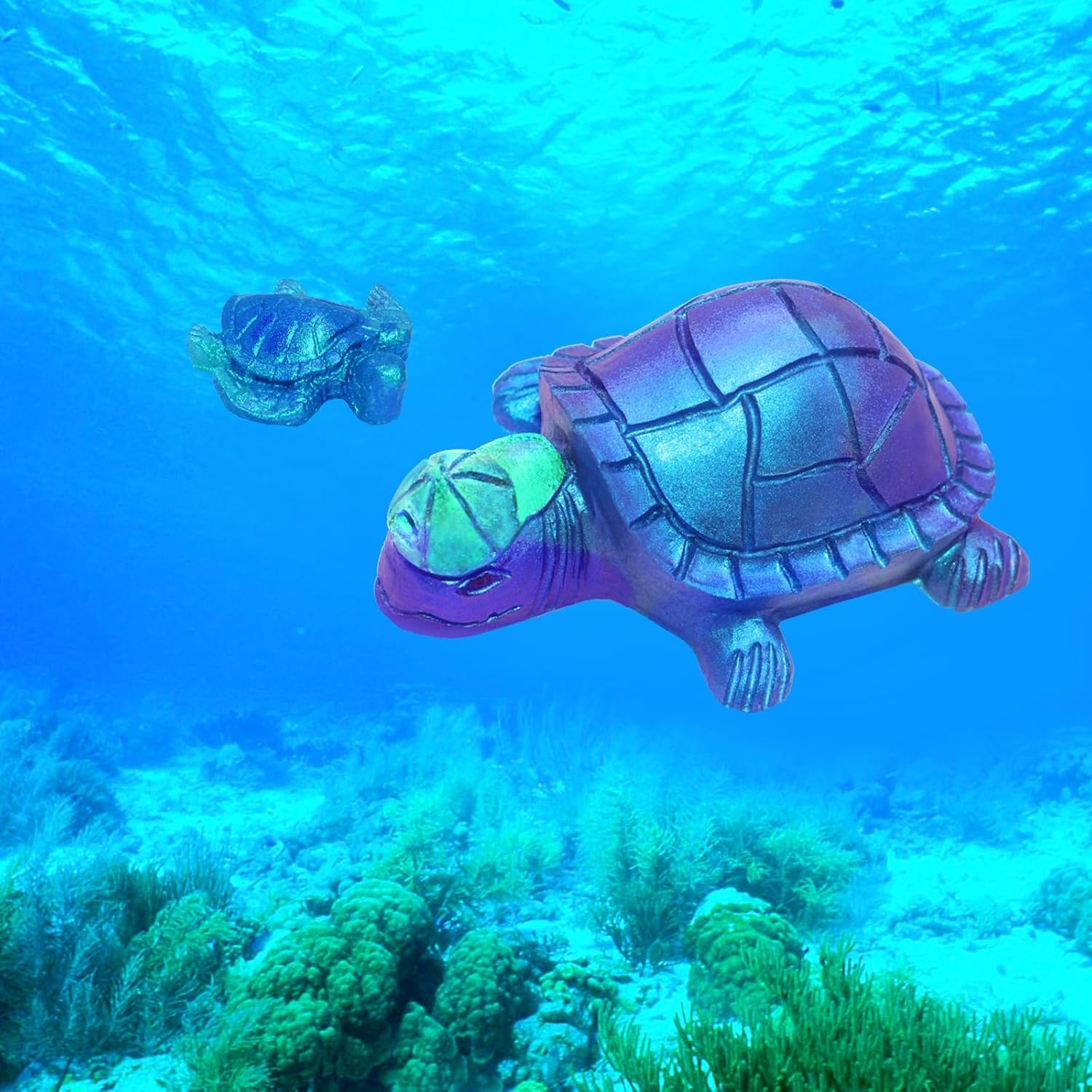 Turtle Shape Resin Molds, SENHAI 4 Pcs Cute Turtle Silicone Molds, 3D Animal Epoxy Resin Molds, Turtle Art Silicone Resin Molds for Craft, Resin Casting, Home Decoration, Holiday Gifts image number 5