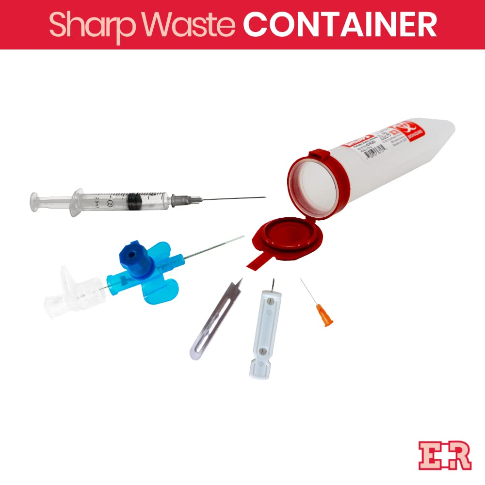 Ever Ready First Aid Porta Sharps Transportable Sharps Container with Locking Mechanism (6 Pack) image number 4