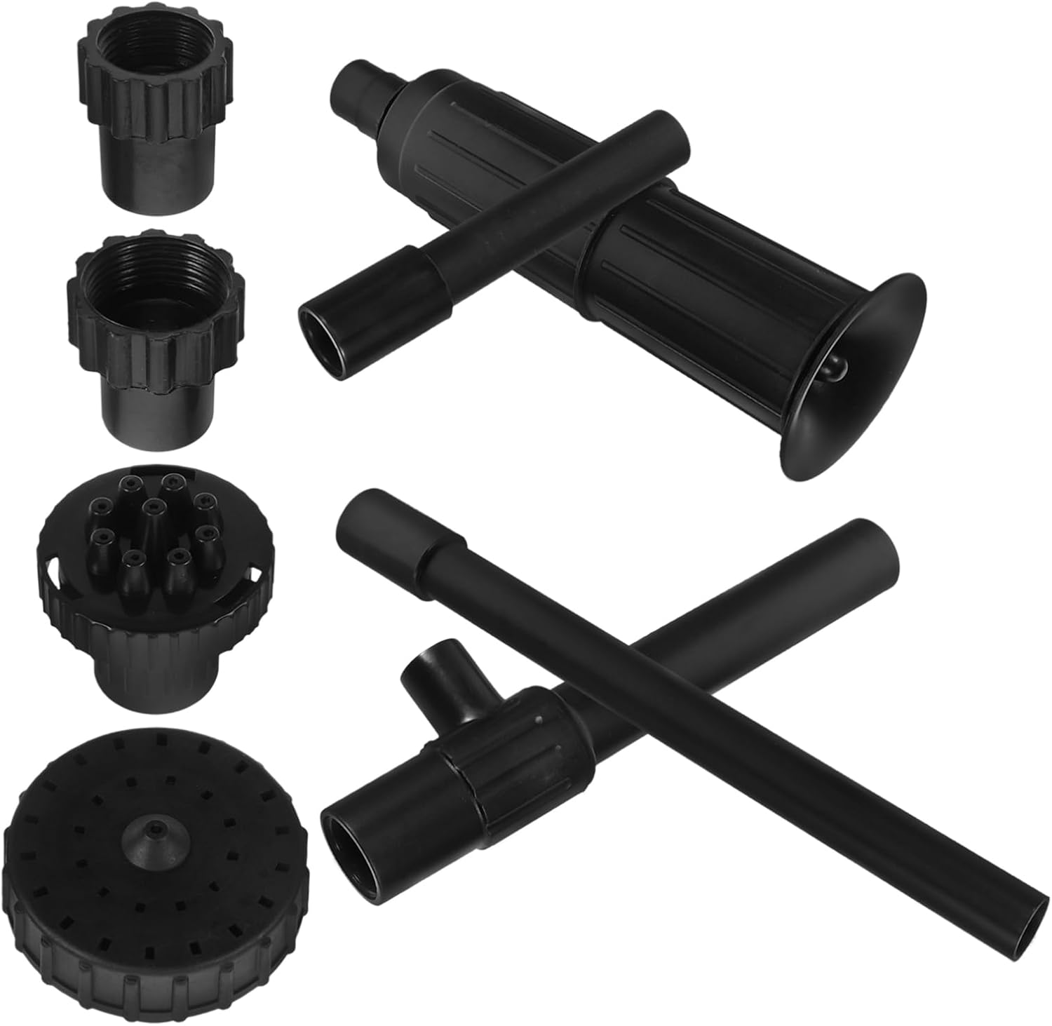 Sosoport 3 Sets Adjustable Flow Plastic Fountain Nozzle Outdoor Pond Sprinkler Head image number 3