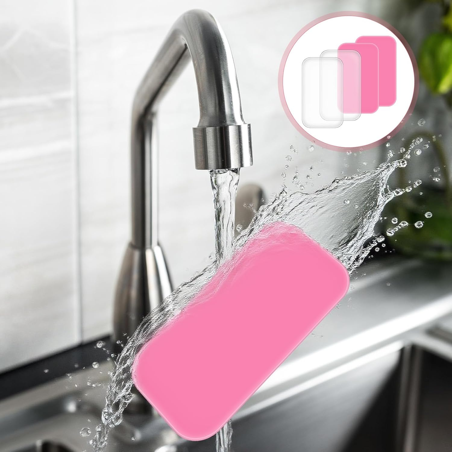 4PCS Silicone Lash Pad Silicone False Eyelash Holder Pads Rectangle Silicones Eyelash Extension Pad Lashes Grafting Gasket Pallet Eyelashes Extension Holder for Women and Lash Extensions Supplies Tool image number 3