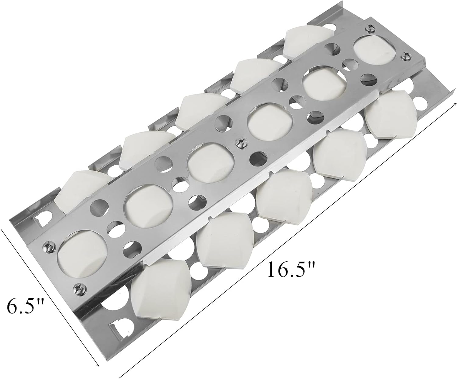 Zljoint (4 Pack) Stainless Steel Heat Plate, Heat Shield, Heat Tent, Burner Cover, Vaporizor Bar, and Flavorizer Bar Replacement for Select Turbo Gas Grill Models (16 1/2