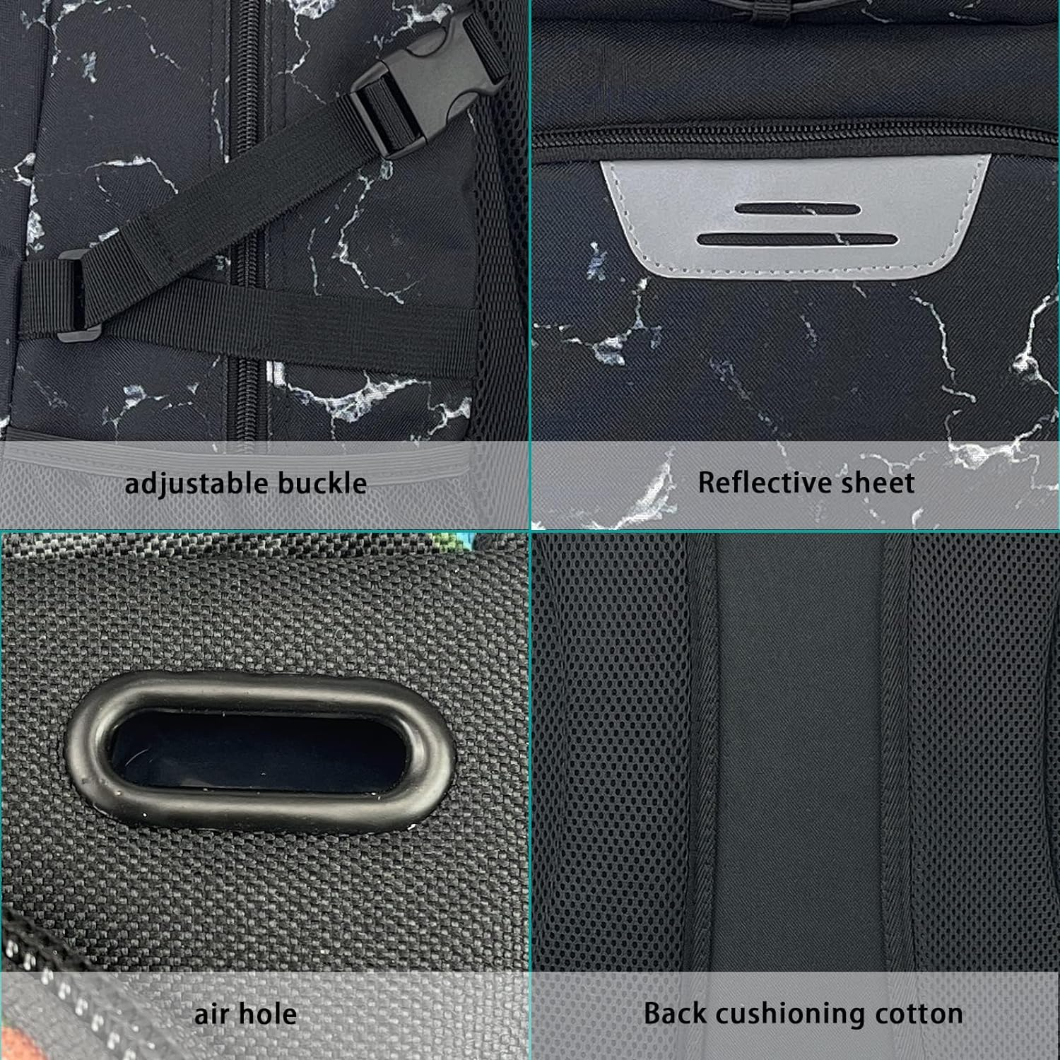 Basketball Backpack with Ball and Shoes Compartment Fit Volleyball, Soccer, Swim, Gym, Travel, and School, Large Capacity Sports Training Equipment Bags(Black) - Red image number 4