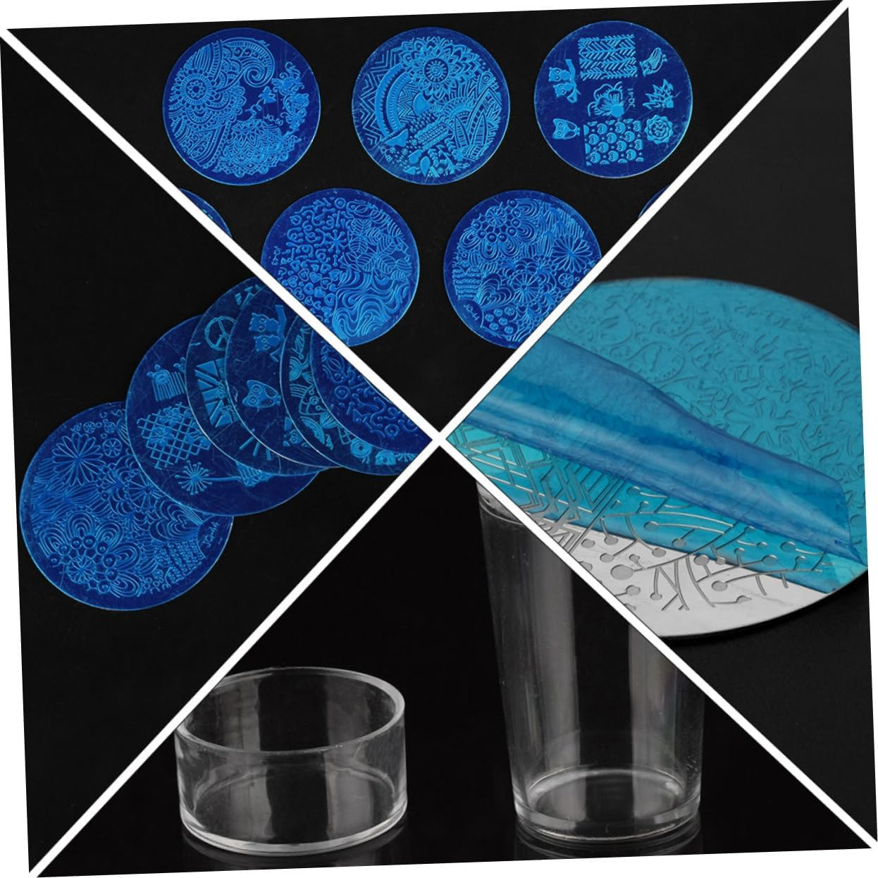 Healeved Manicure Steel Plate Nail Stamping Plate Stamping Template Nail Printing Template for DIY for Home Manicure Accessories image number 2