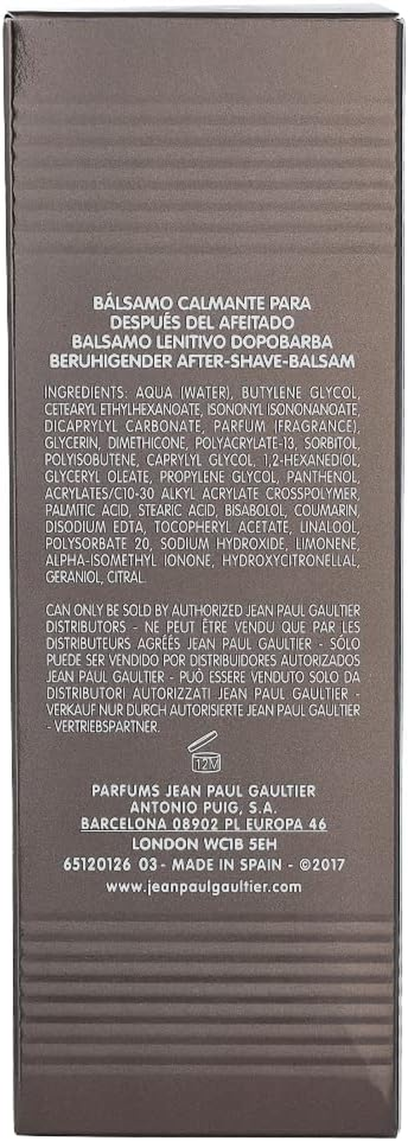 Jean Paul GAULTIER Le Male Soothing after Shave Balm, 3.3 Ou image number 3