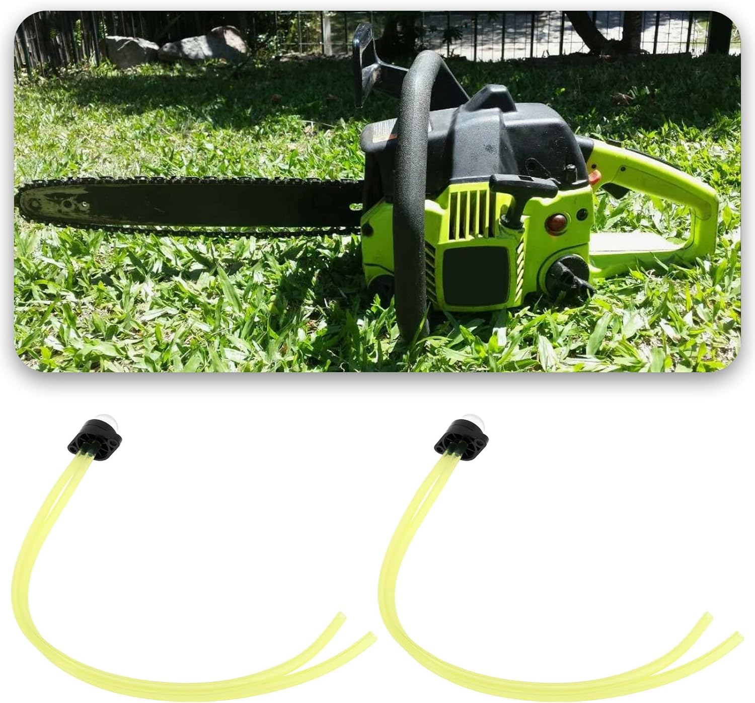 Be in Your Mind 2X Chainsaw Primer Bulb Fuel Pump Mower Fuel Line Compatible with Poulan Pro 210 230 221 260 2550 image number 1