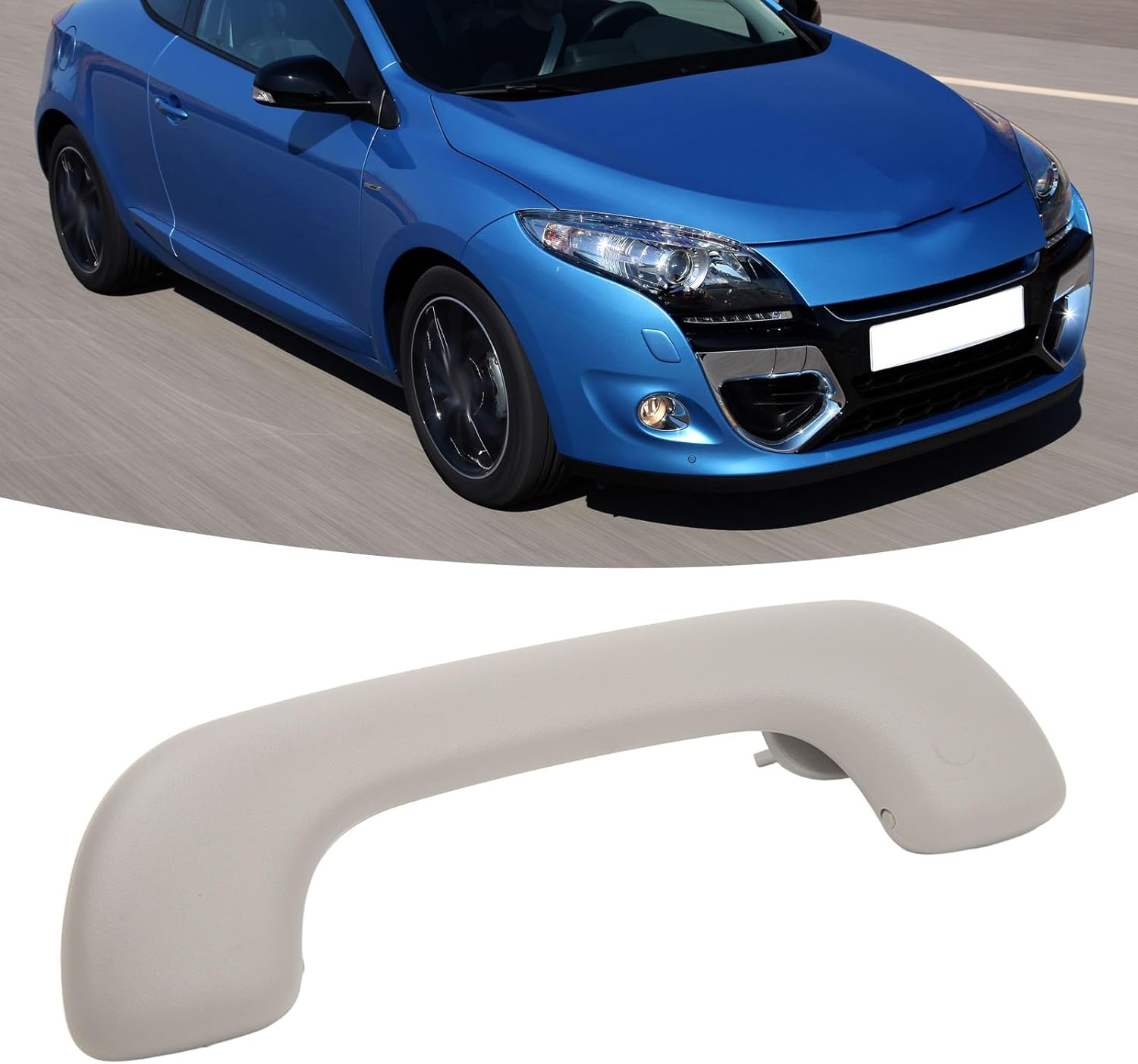 Grcfumo Interior Roof Pull Grab Handle, 739410013R Grey Front Inner Roof Pull Handle Grab, Comfortable Front Roof Handle for Specific Car Model image number 4