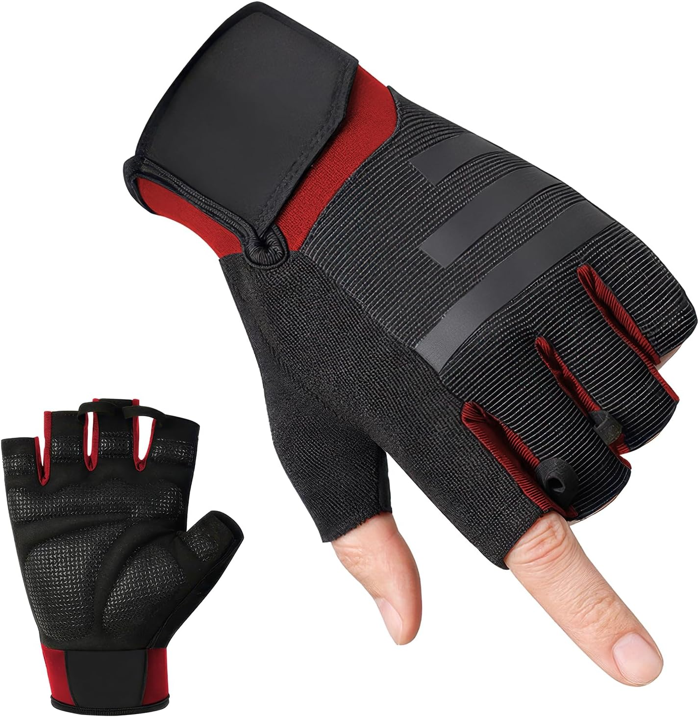 LEFAFA Workout Gloves for Men and Women, Weight Lifting Gloves with Excellent Grip, Lightweight Gym Gloves for Weightlifting, Cycling, Exercise, Training, Pull Ups, Fitness, Climbing