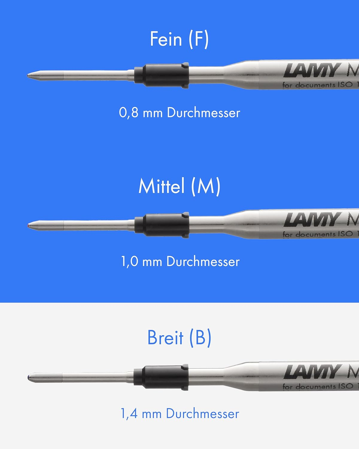 Lamy M16 Blue Broad for Lamy Ballpoint Pen image number 3