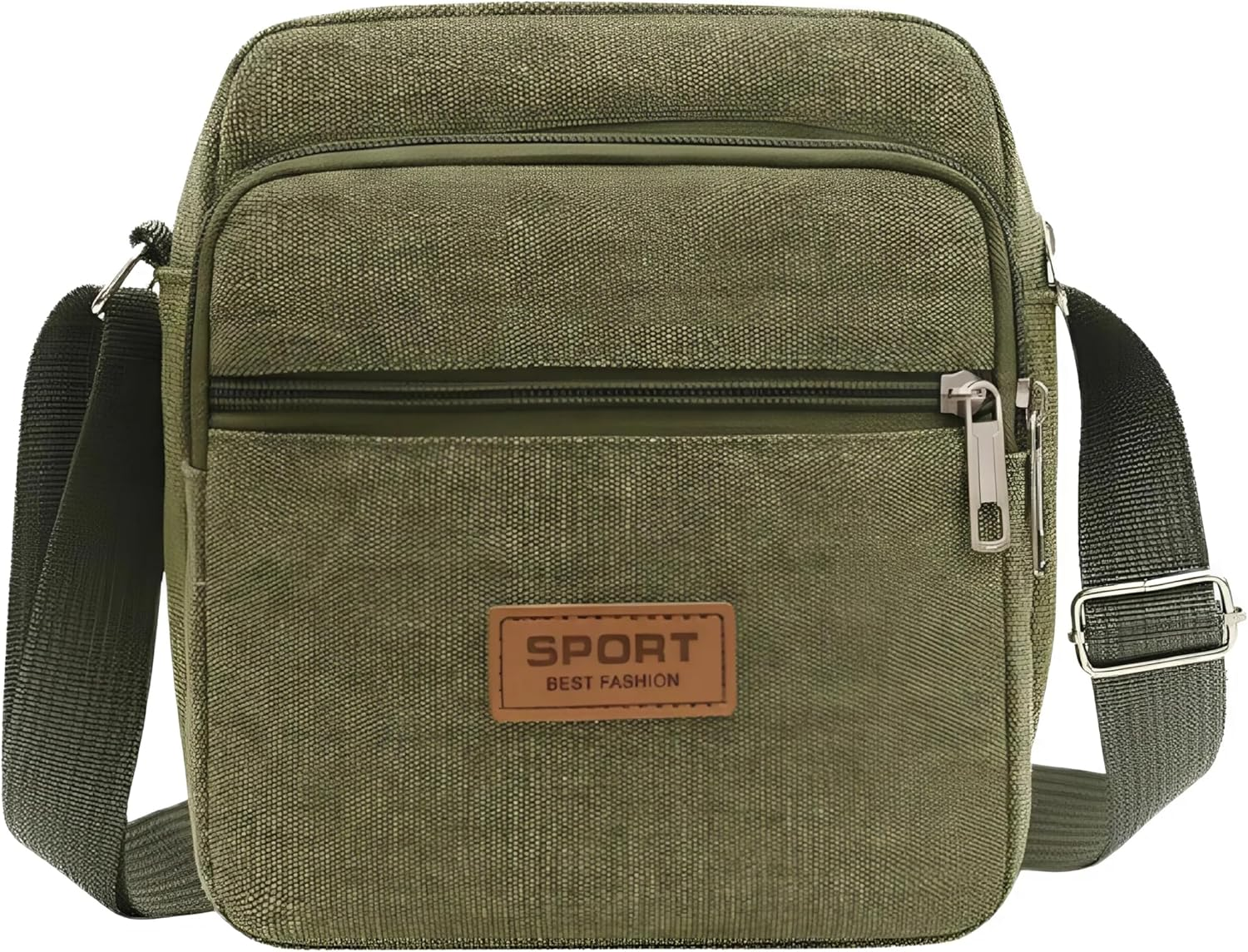 EZONEDEAL Messenger Bag for Men, Travel Crossbody Purse Briefcase Business Bag for Men & Women, Travel Passport Wallet Bag, Small Vintage Canvas Messenger Crossbody Bag Shoulder Bag