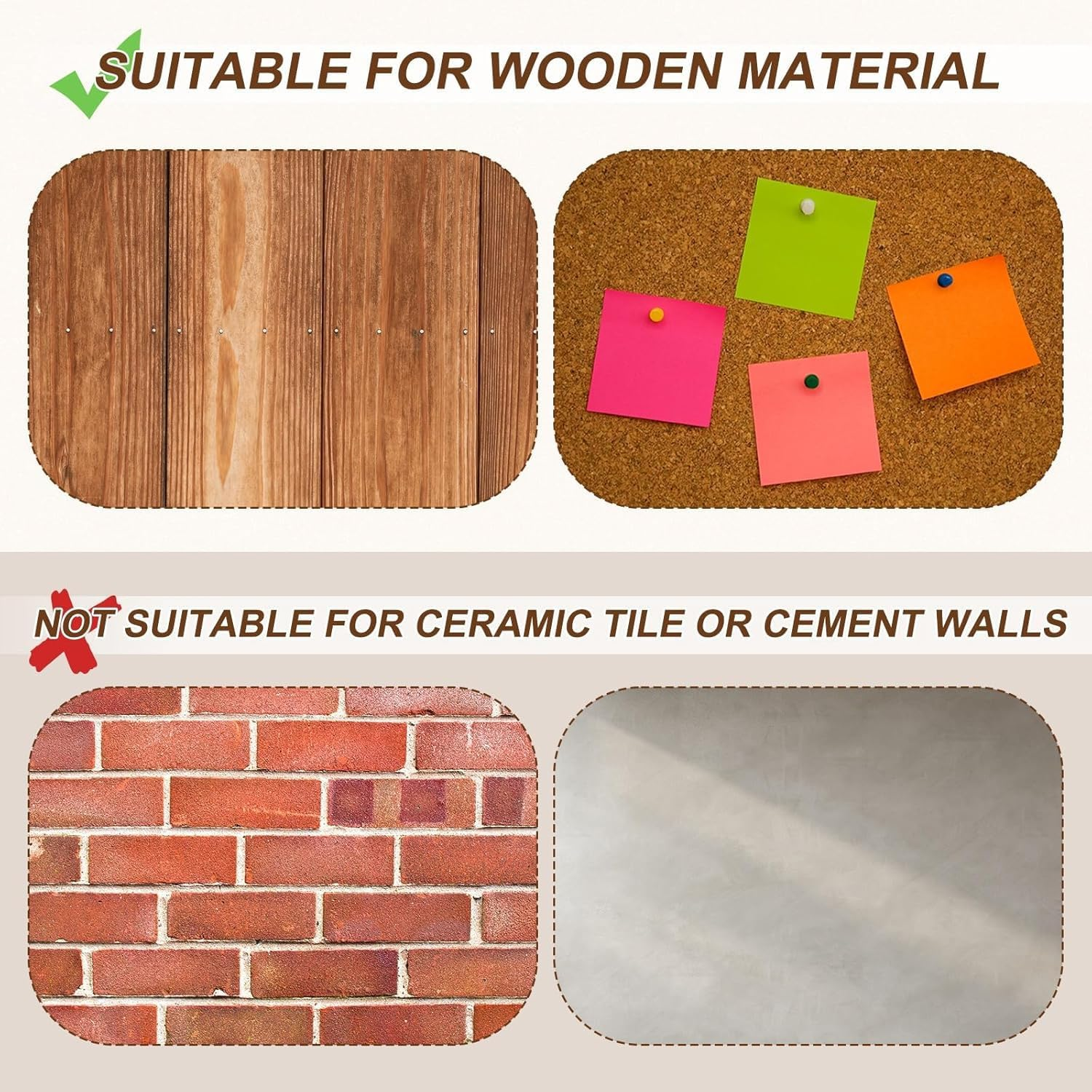 Yharnamite 100Pcs Upholstery Tacks, 11 X 13Mm Flat Head Thumb Tack Decorative Furniture Nails Push Pins for Furniture, Sofa, Headboards (White) - Black image number 3