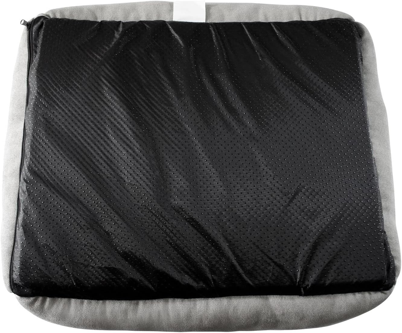 Long Rich Rectangle Bolster Pet Bed, Dog Bed Medium Size, Gray With, 25X21X8 Inch (Pack of 1) (HCT-REC-005) - Gray With Orthopedic Insert image number 2