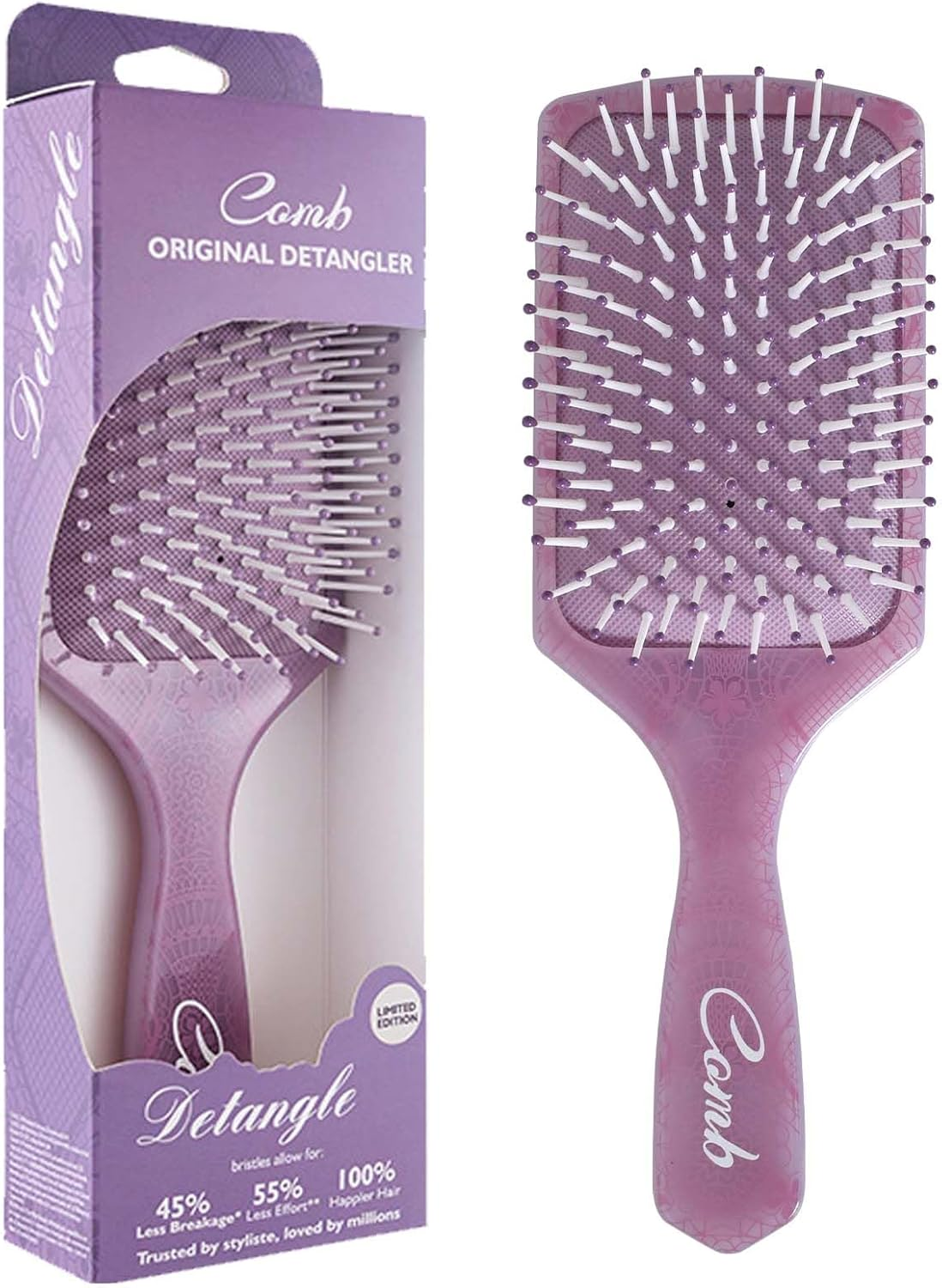 Rylae Air Cushion Comb, Massage Brush for the Scalp, a Brush for Dry and Wet Hair, Curling Brush, Suitable for Curly, Straight, Thick, Thin, Damaged Hair (Purple) image number 5