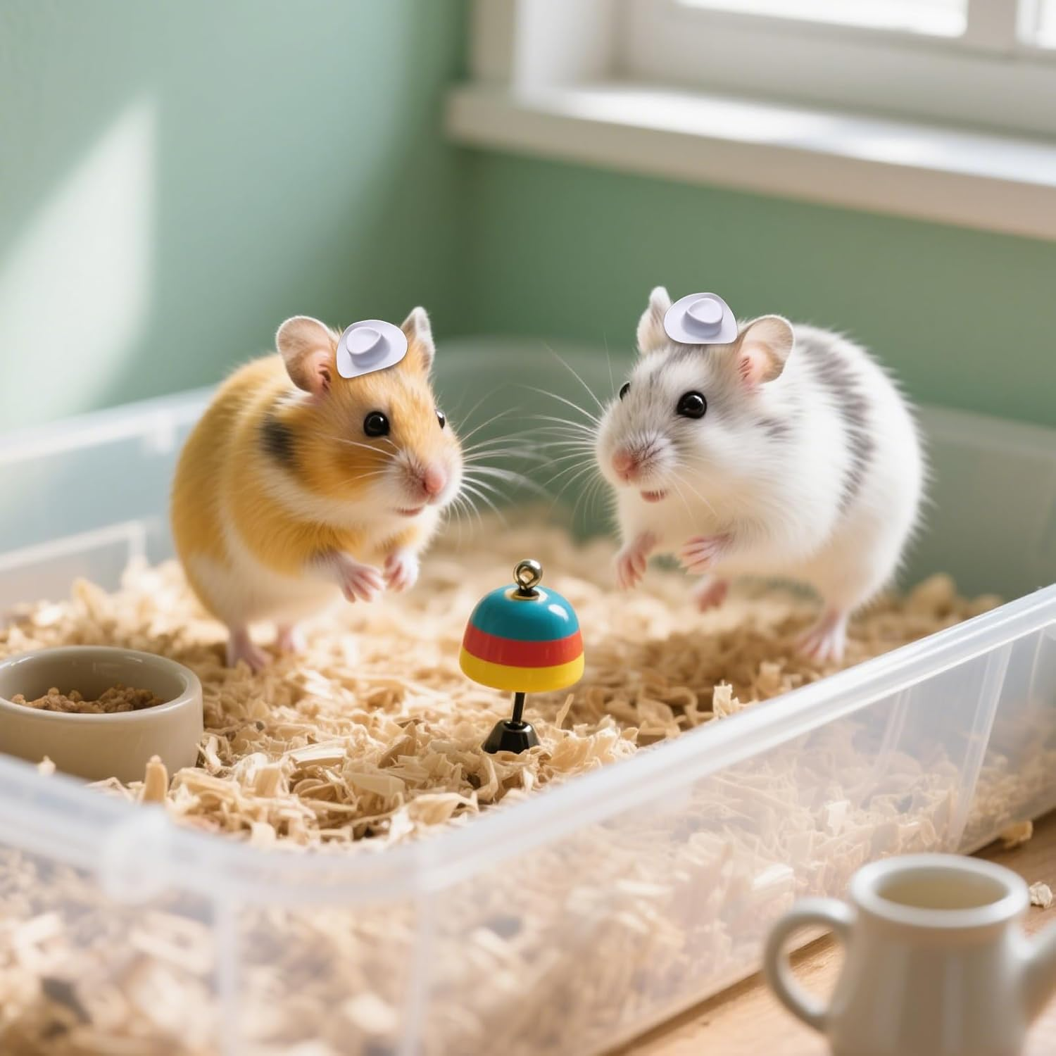 30 Pcs Plastic Mini Western Cowboy Hats Bulk White Mini Cowgirl Cowboy Hats Small Cowboy Hats Cute Miniature Hat for Crafts Bottle Cake Party Decoration image number 1