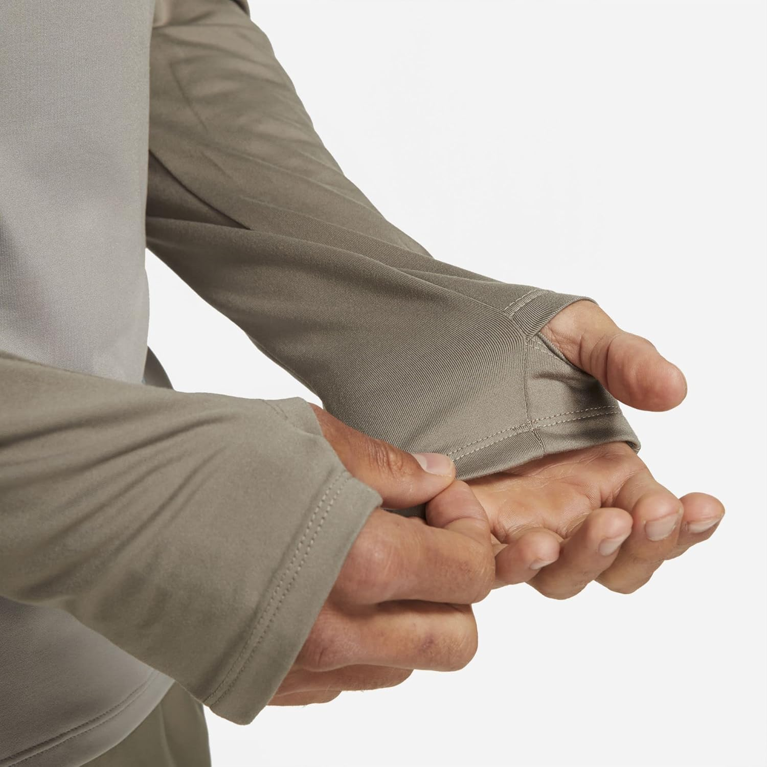 Nike Men'S M Nk Df Trail Elmt Gx Hoodie Sweatshirt, College Grey/Moon Fossil/Lime Ice, XL image number 4