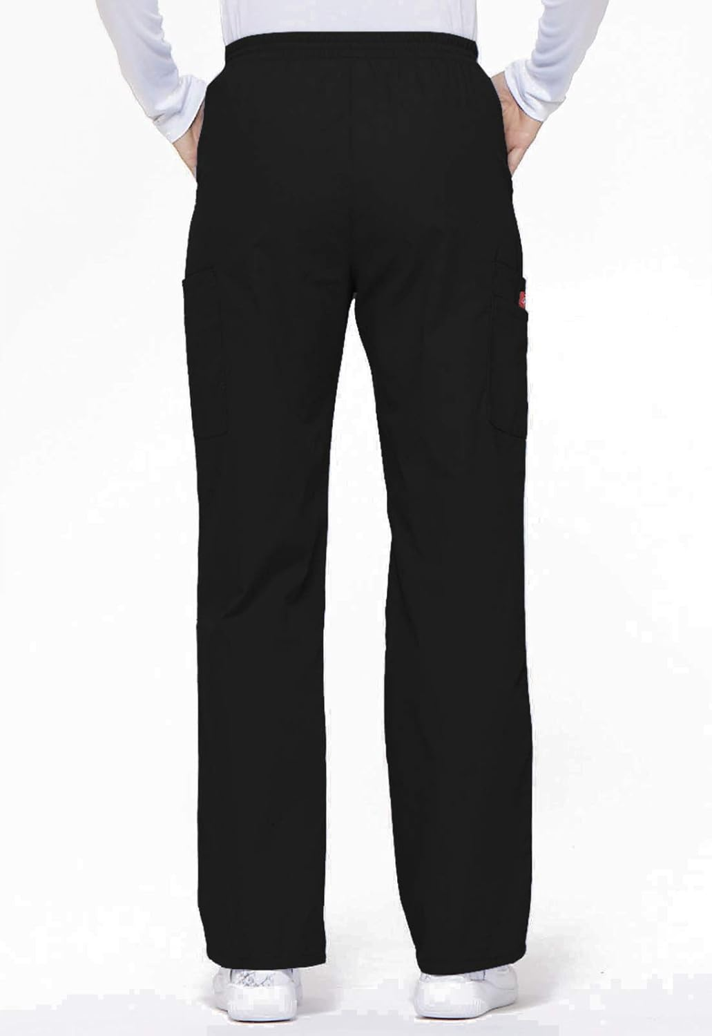 Dickies Women'S Signature Elastic Waist Scrubs Pant, Black, Large image number 1