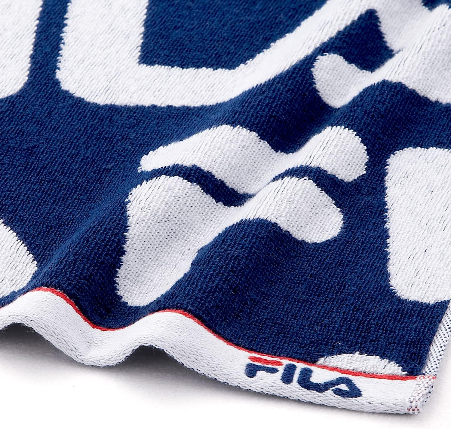 FILA 49-0104280 All-Over Pattern Body Towel, Navy, Antibacterial, Odor Resistant, Ag Fresh, Clean, 100% Cotton, Fluffy, Approx. 55.1 X 27.6 Inches (140 X 70 Cm) image number 6