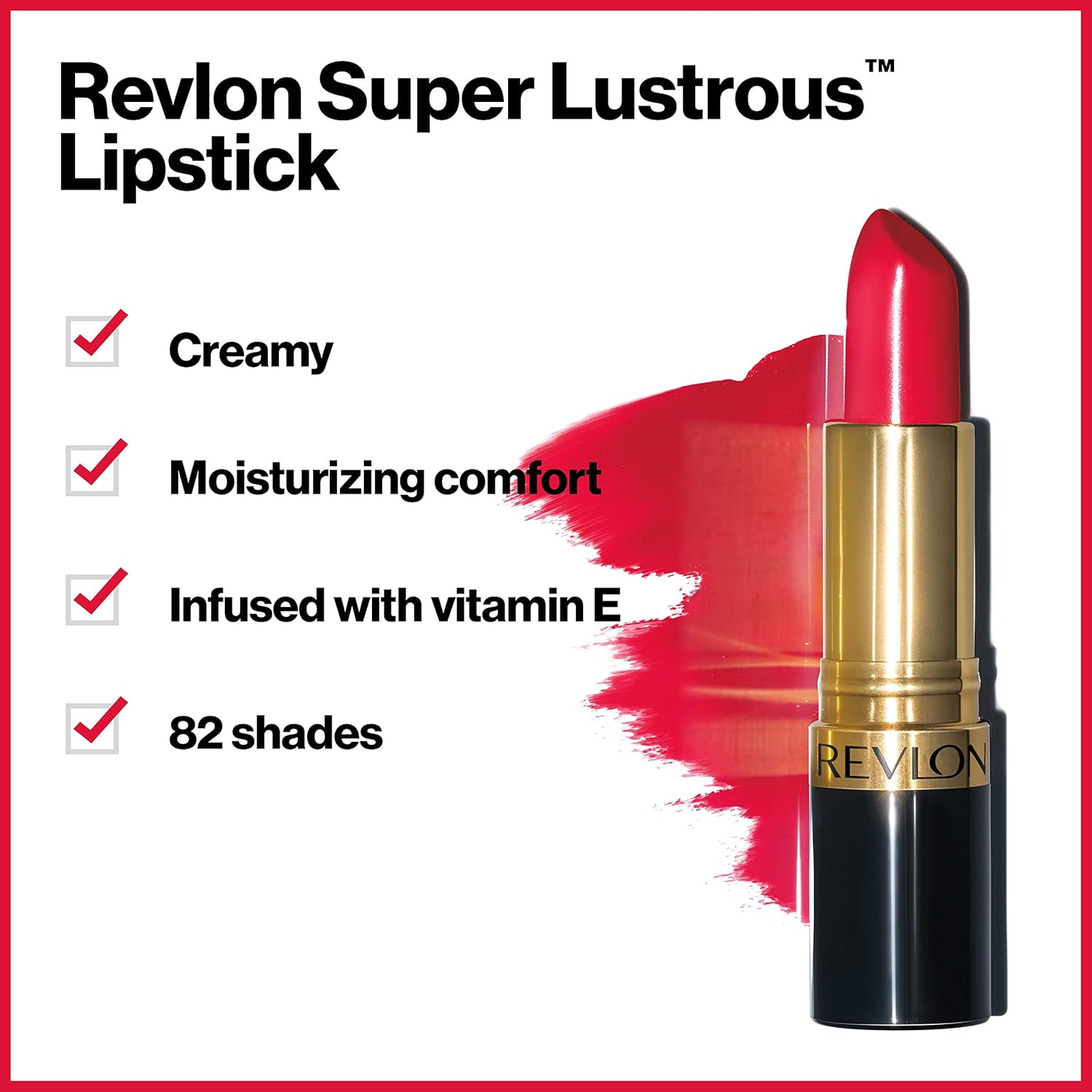 Revlon Super Lustrous Lipstick 4.2 G, No. 730 Revlon Red image number 3