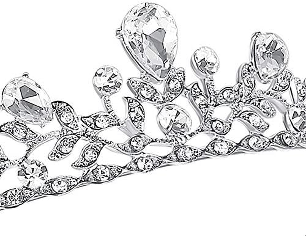 Lovelyshop Royal Crystal Princess Wedding Alloy Tiara Headpiece-Silver image number 6